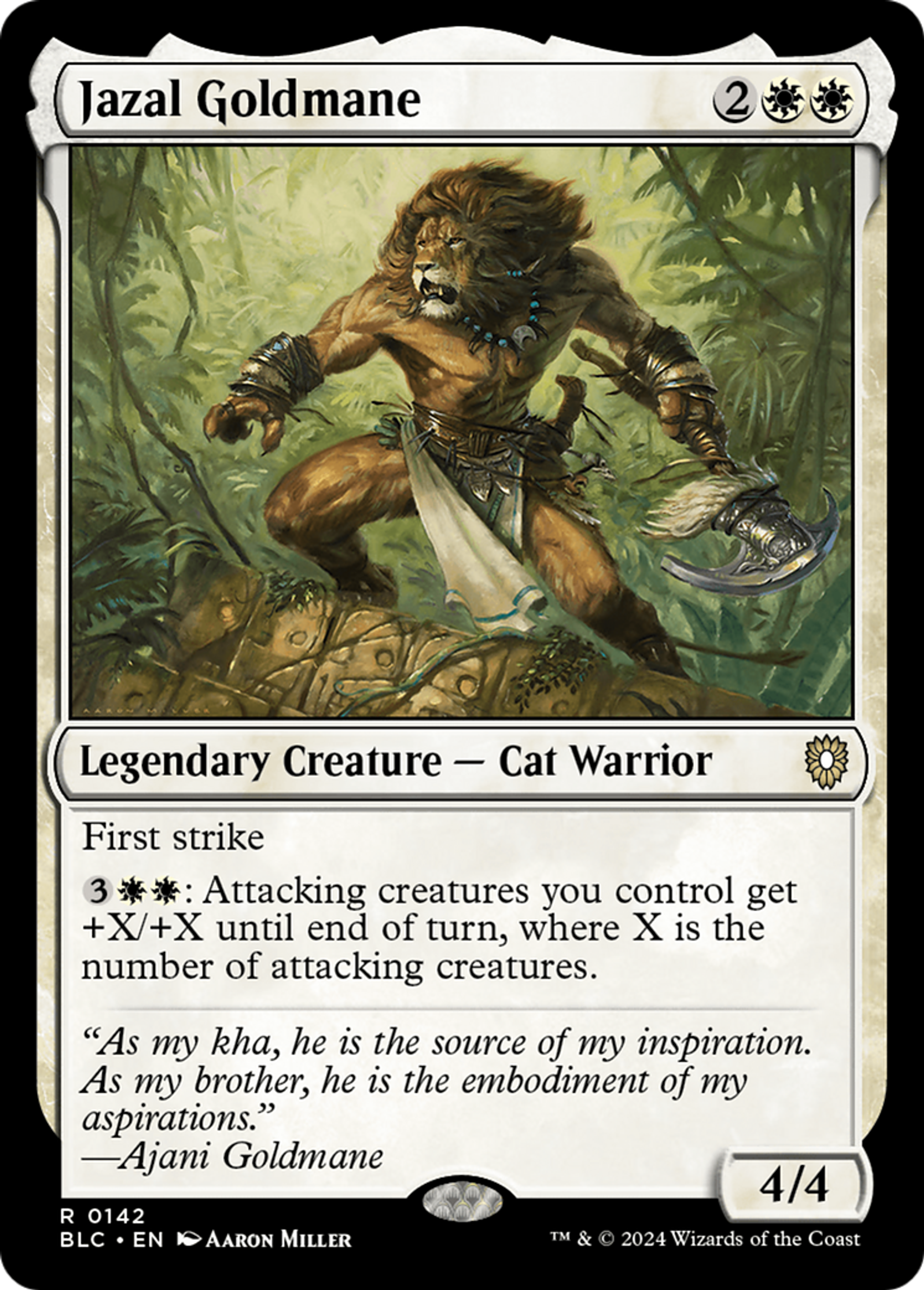 Jazal Goldmane — Bloomburrow Commander — Magic: The Gathering