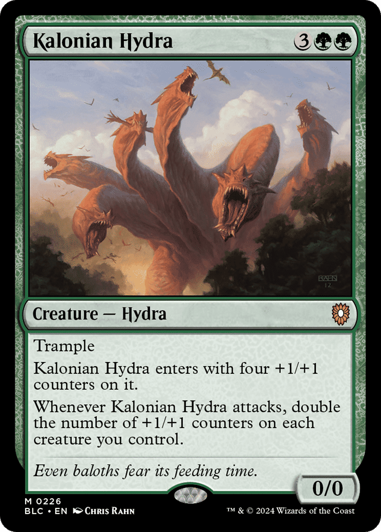 Kalonian Hydra — Bloomburrow Commander — Magic: The Gathering