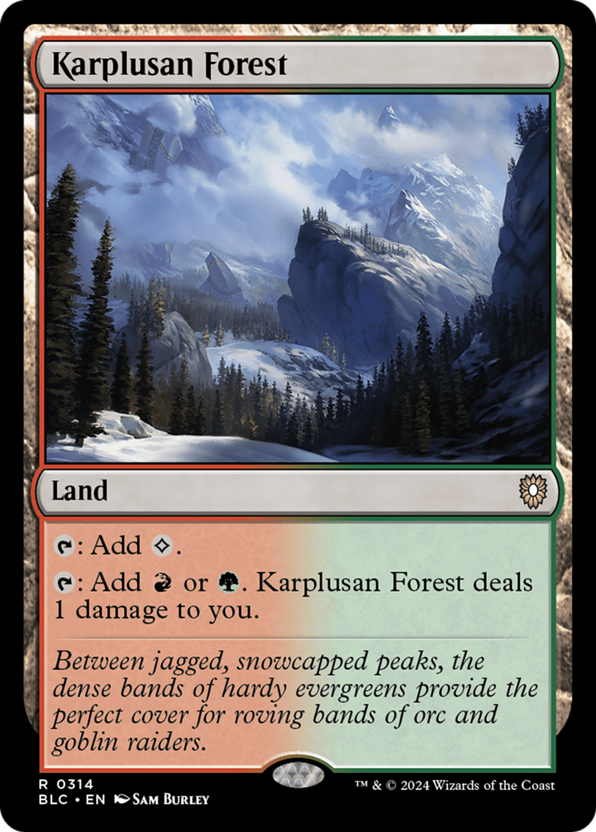 Karplusan Forest — Bloomburrow Commander — Magic: The Gathering