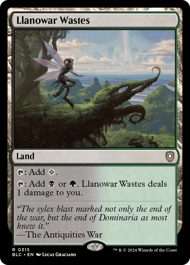 Llanowar Wastes — Bloomburrow Commander — Magic: The Gathering