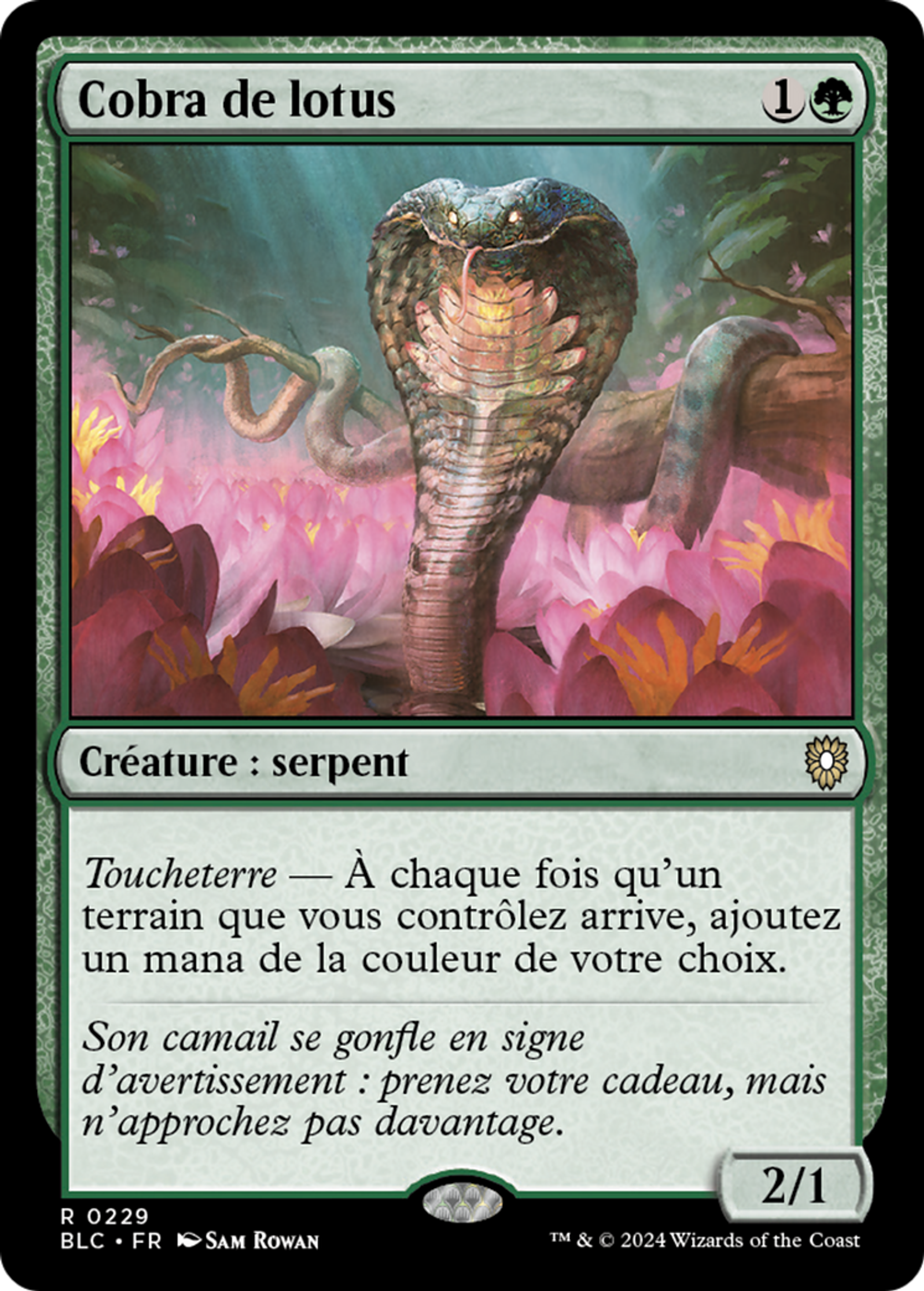 Cobra de lotus — Bloomburrow Commander — Magic: The Gathering