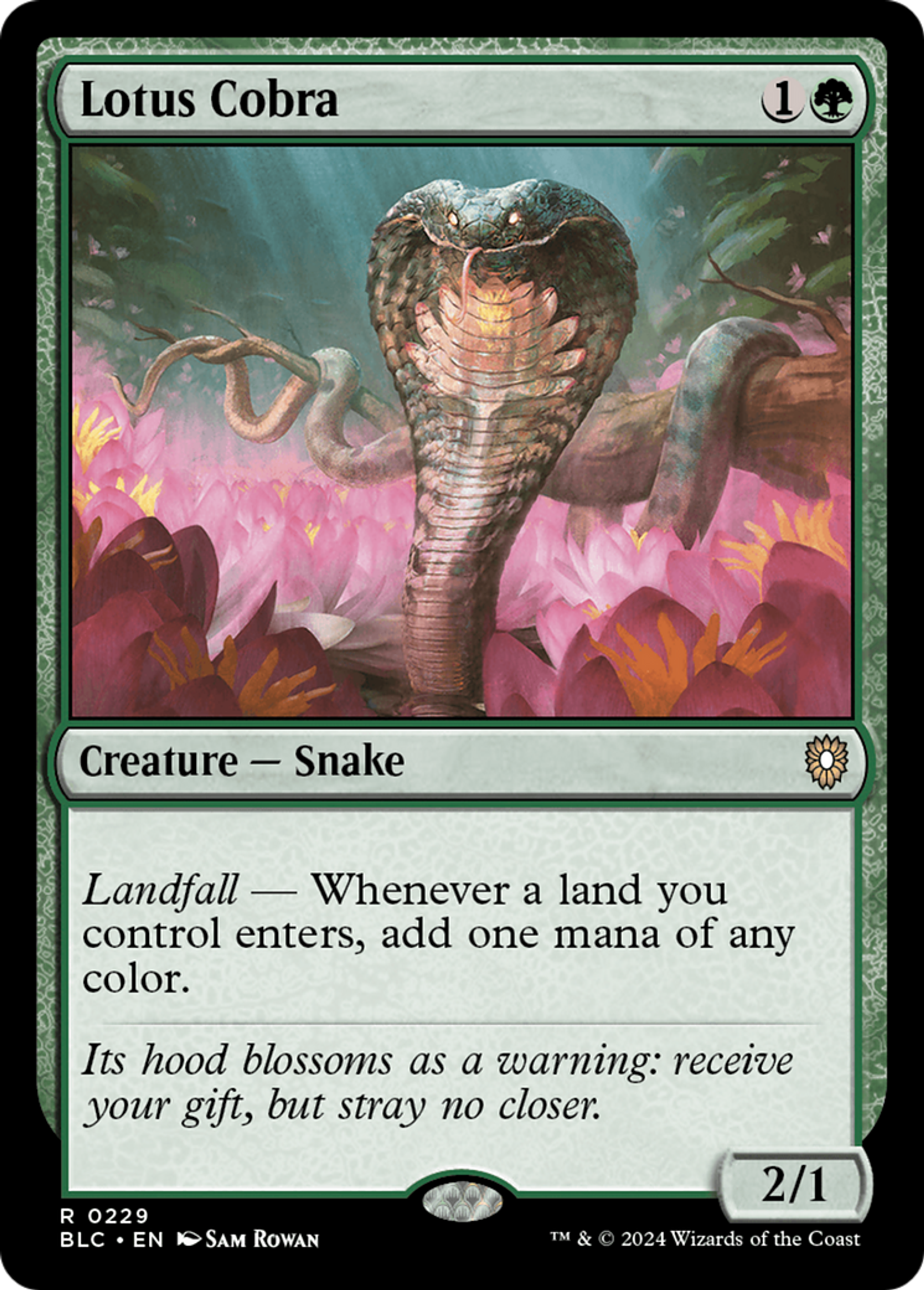 Cobra de lotus — Bloomburrow Commander — Magic: The Gathering