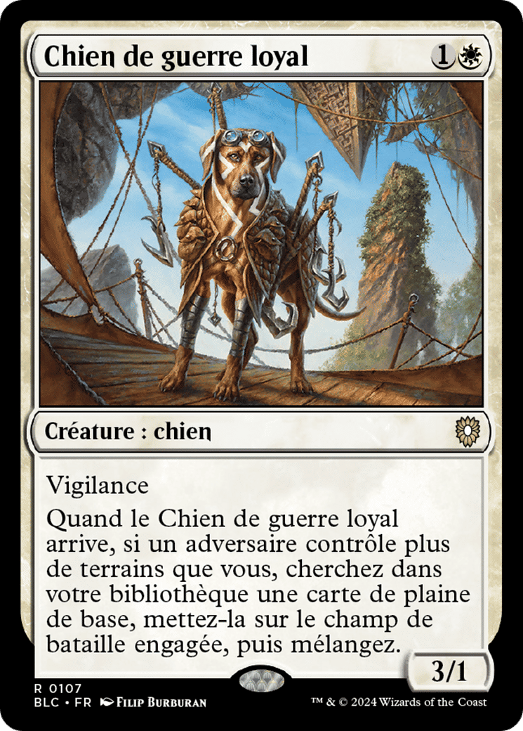 Chien de guerre loyal — Bloomburrow Commander — Magic: The Gathering