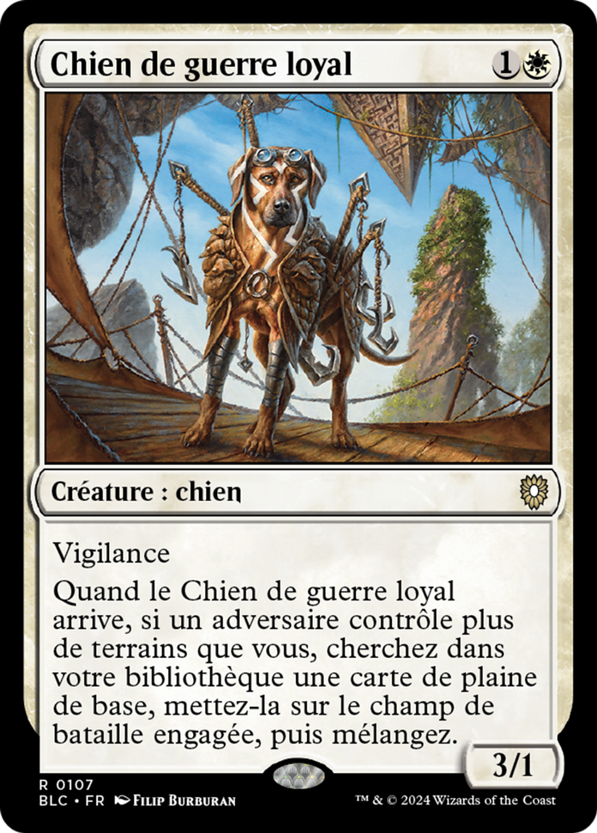 Chien de guerre loyal — Bloomburrow Commander — Magic: The Gathering
