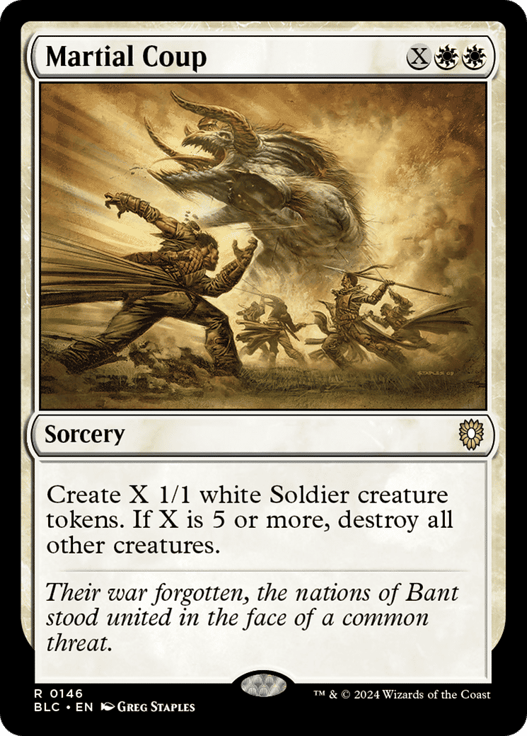 Martial Coup — Bloomburrow Commander — Magic: The Gathering