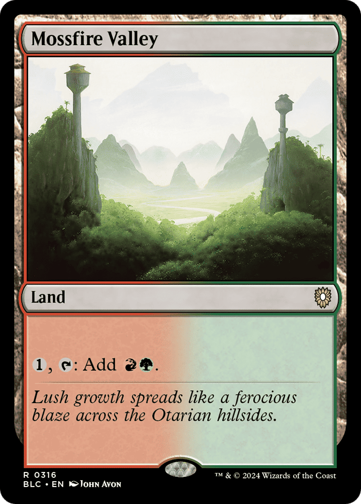 Mossfire Valley — Bloomburrow Commander — Magic: The Gathering
