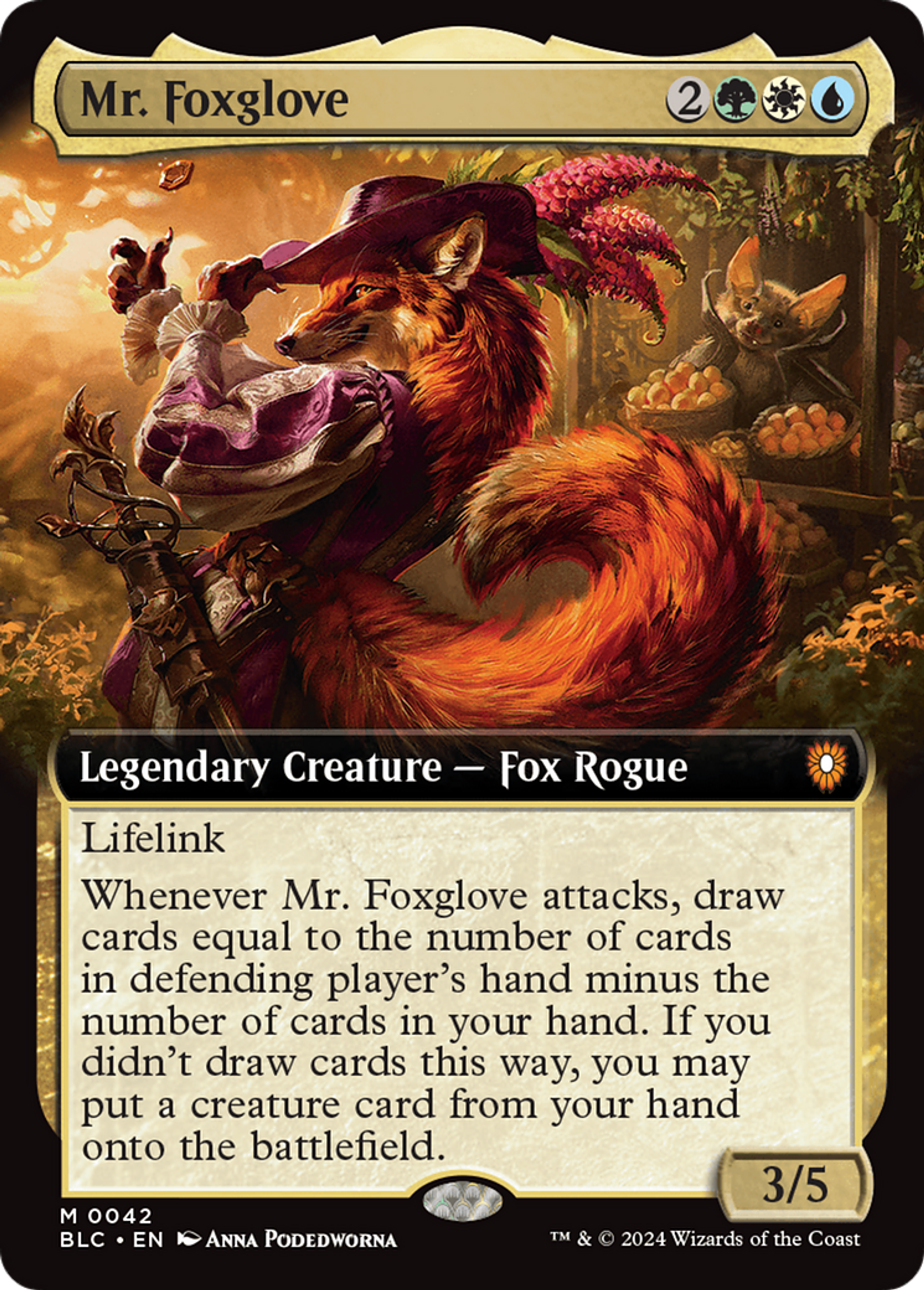 Mr. Foxglove — Bloomburrow Commander — Magic: The Gathering