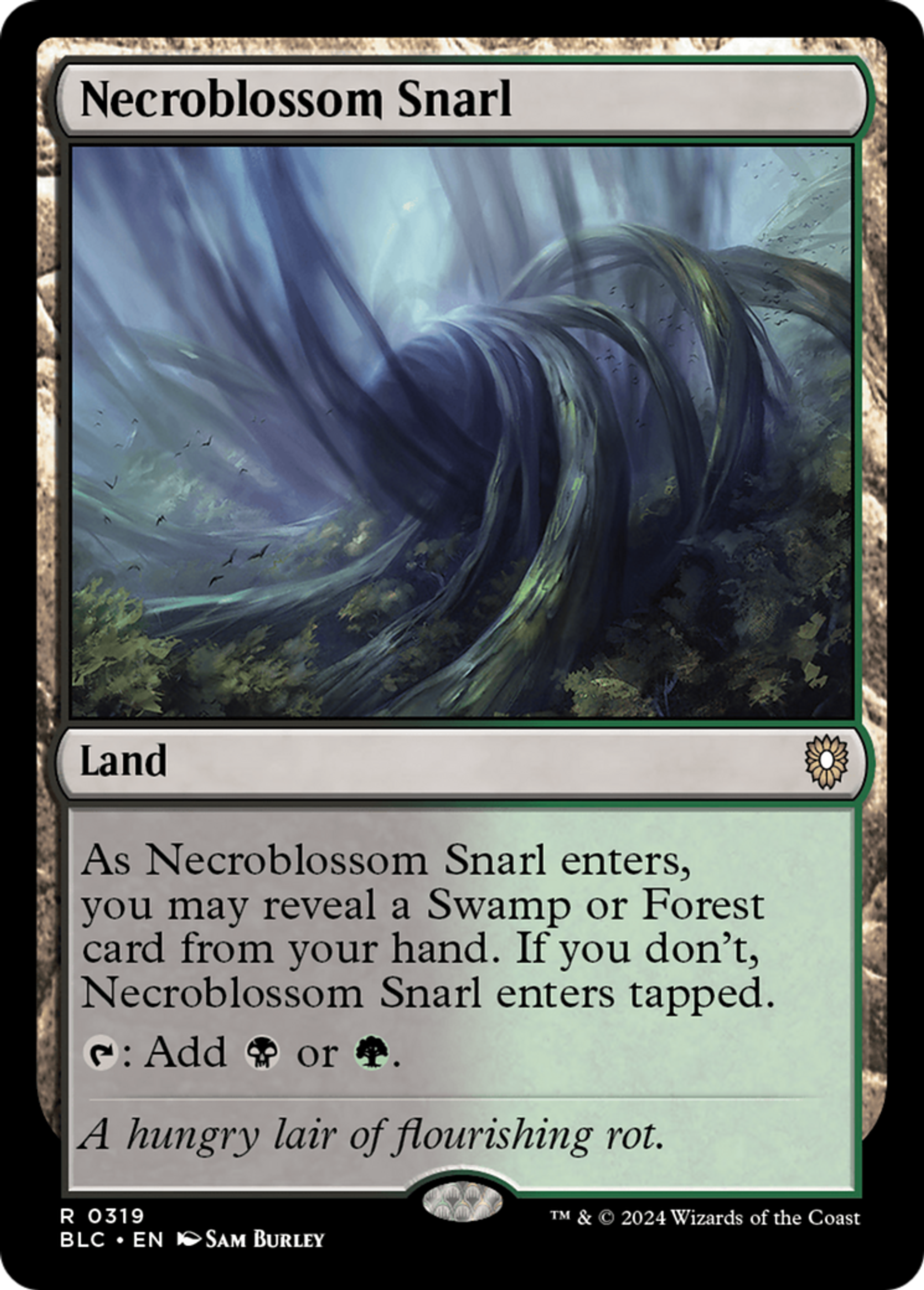 Necroblossom Snarl — Bloomburrow Commander — Magic: The Gathering