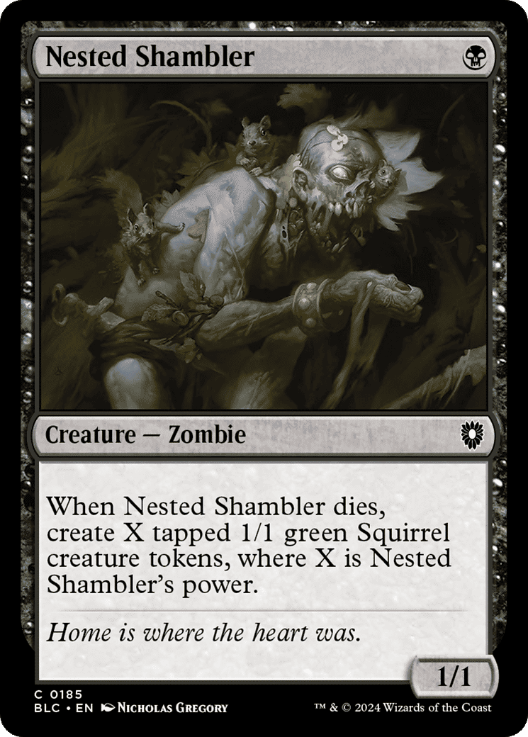 Nested Shambler — Bloomburrow Commander — Magic: The Gathering
