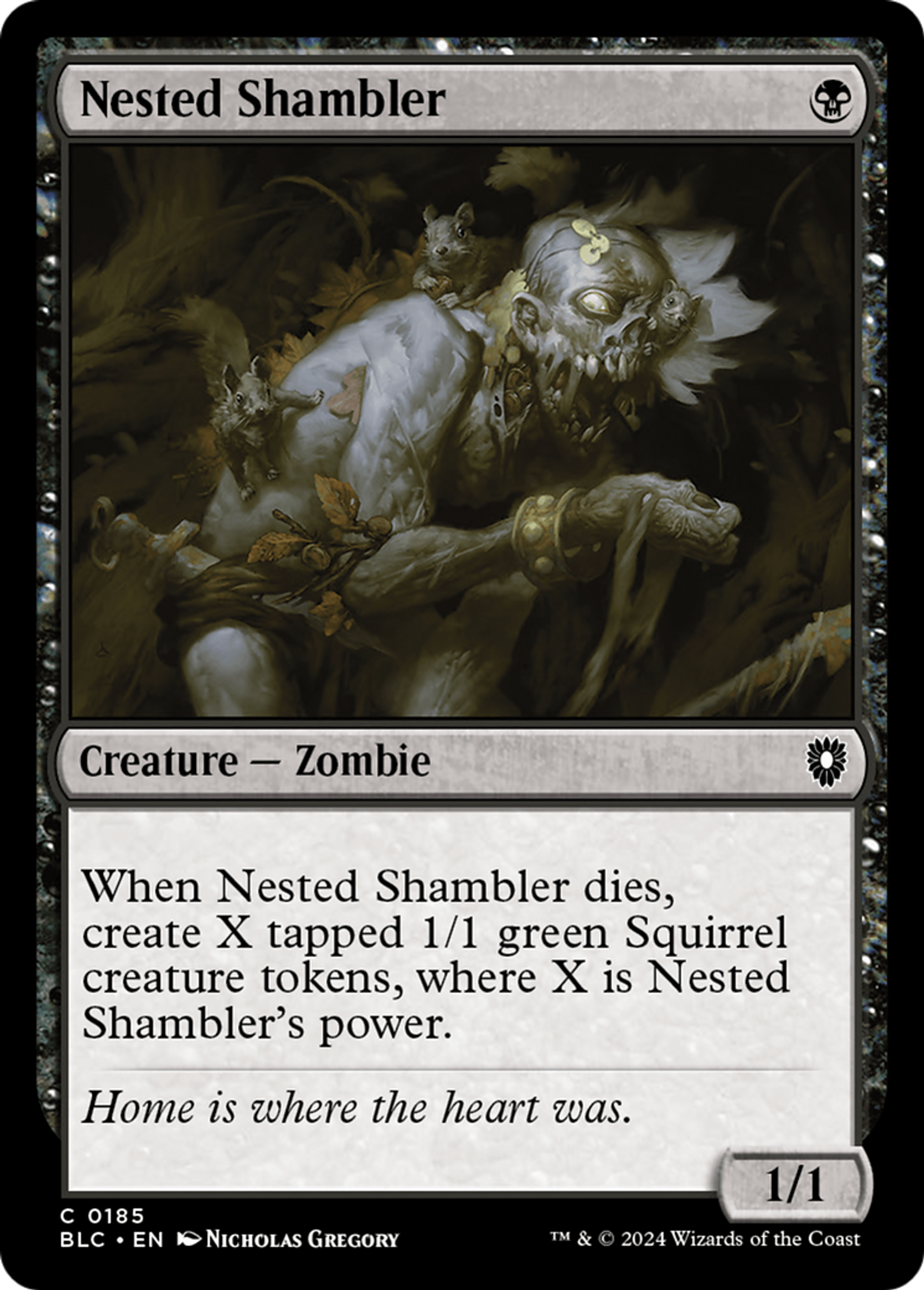 Nested Shambler — Bloomburrow Commander — Magic: The Gathering