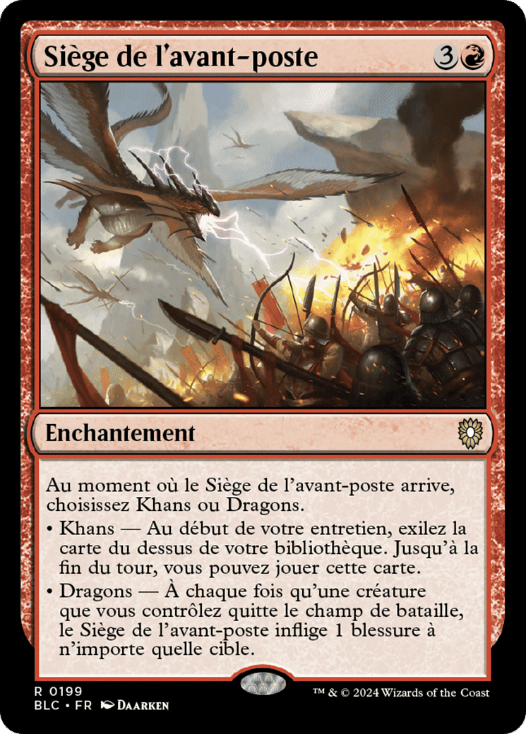 Siège de l'avant-poste — Bloomburrow Commander — Magic: The Gathering