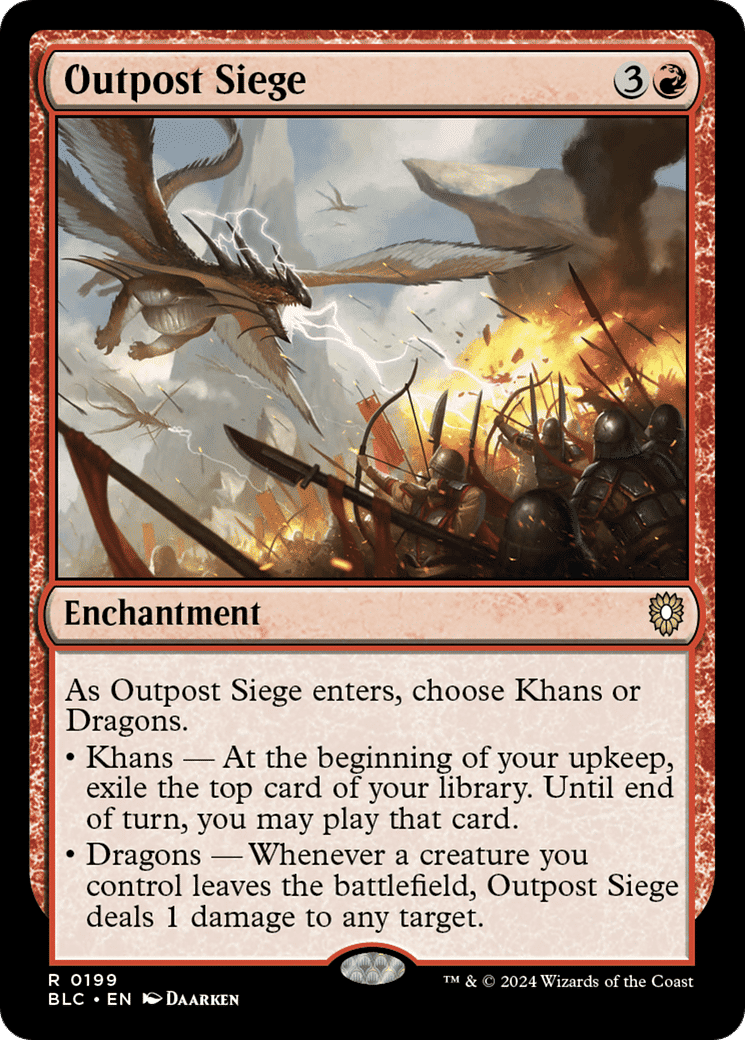 Outpost Siege — Bloomburrow Commander — Magic: The Gathering