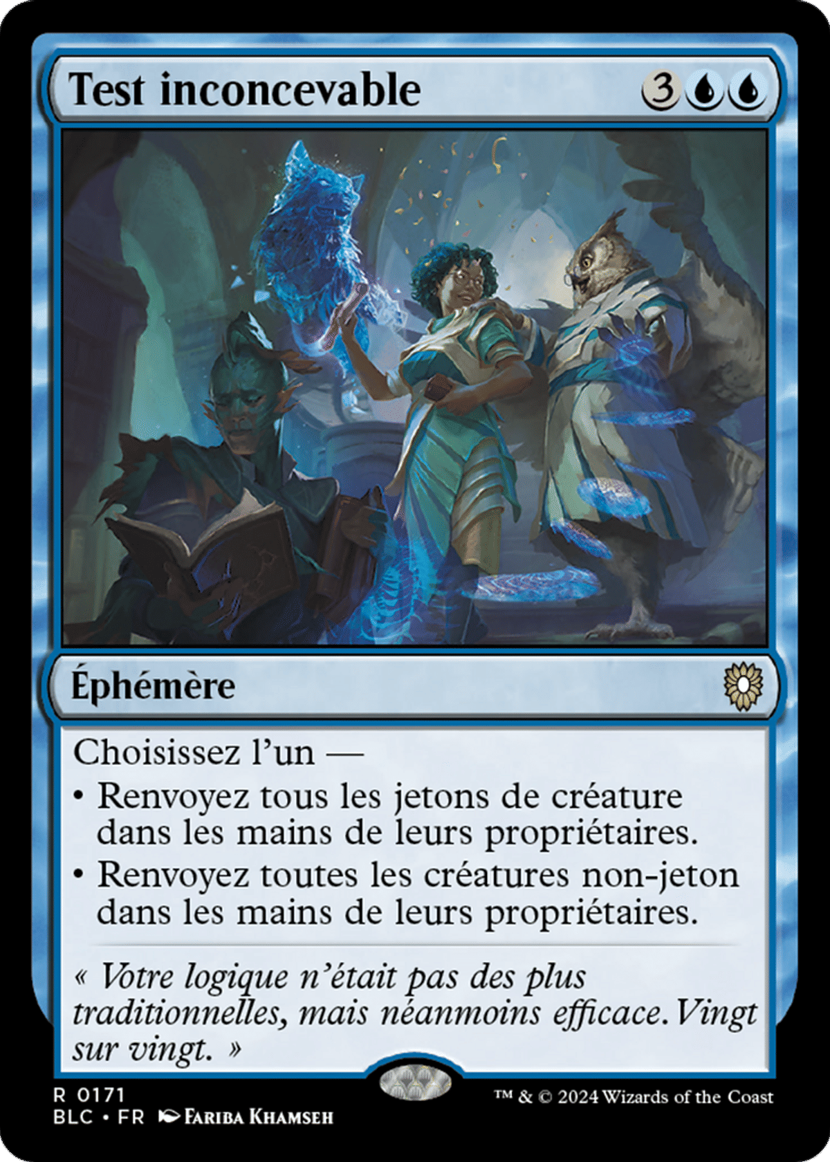 Test inconcevable from Bloomburrow Commander - Magic: The Gathering