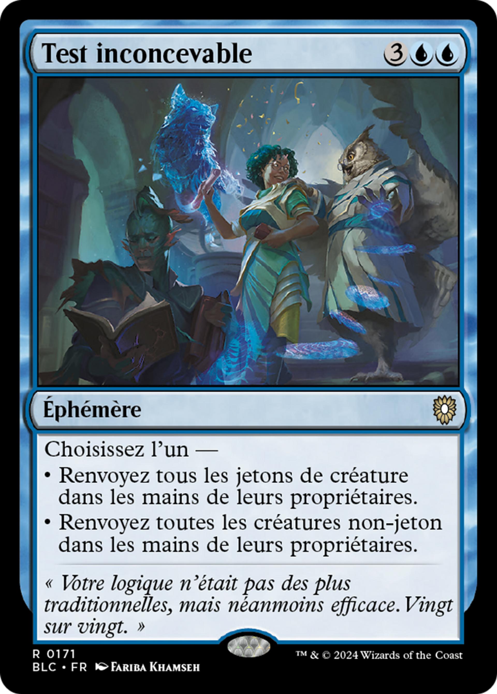 Test inconcevable — Bloomburrow Commander — Magic: The Gathering
