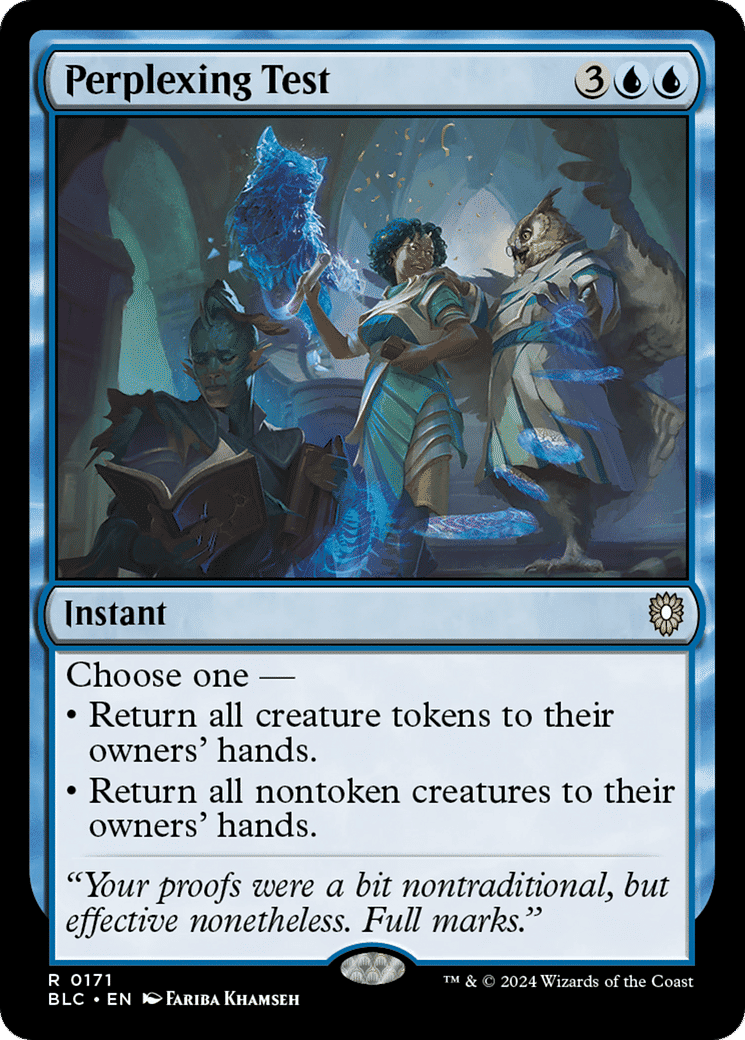 Perplexing Test — Bloomburrow Commander — Magic: The Gathering