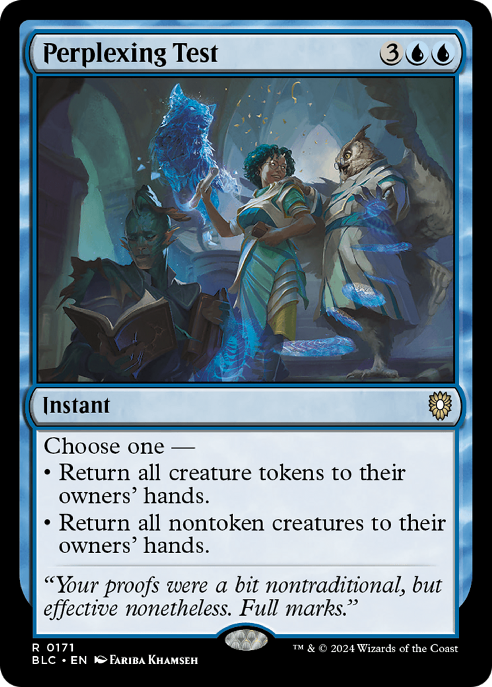 Perplexing Test — Bloomburrow Commander — Magic: The Gathering