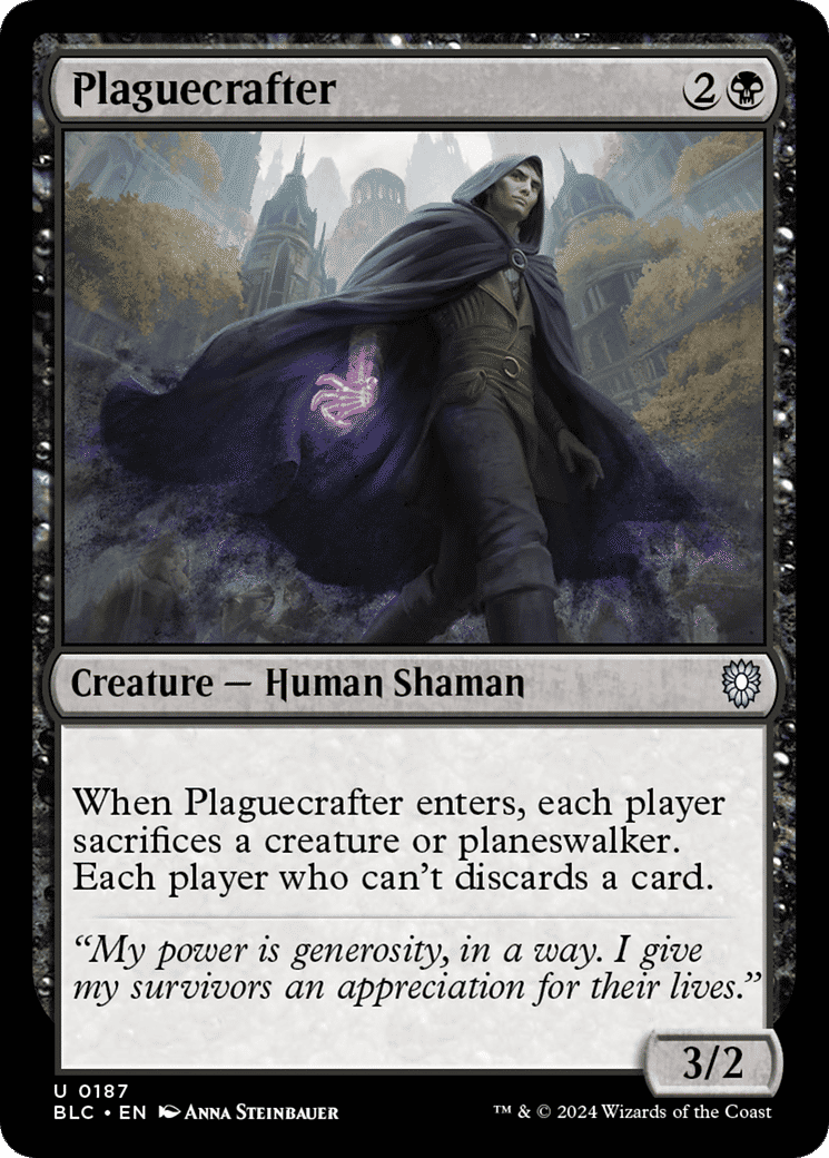 Plaguecrafter — Bloomburrow Commander — Magic: The Gathering