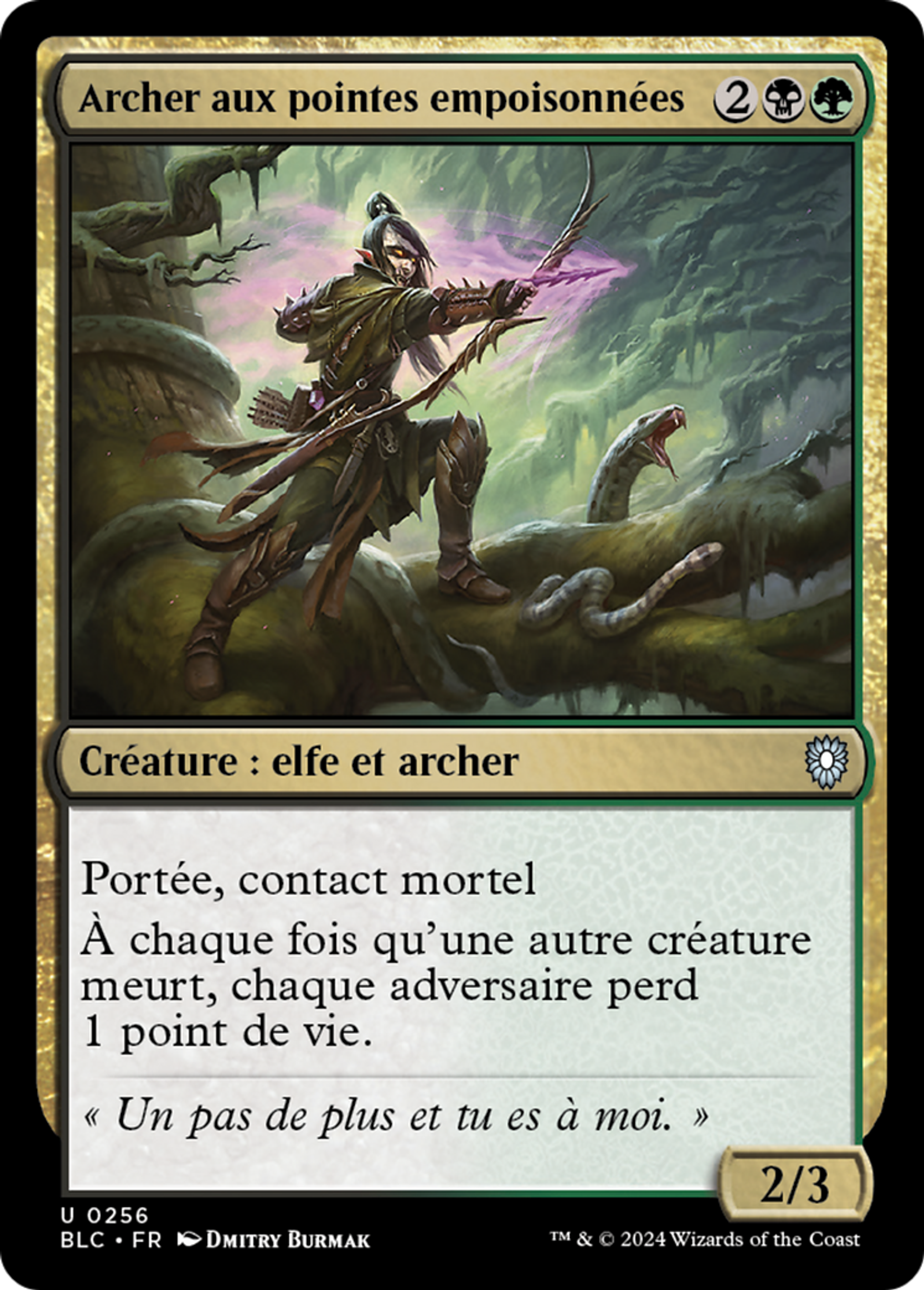 Archer aux pointes empoisonnées — Bloomburrow Commander — Magic: The Gathering