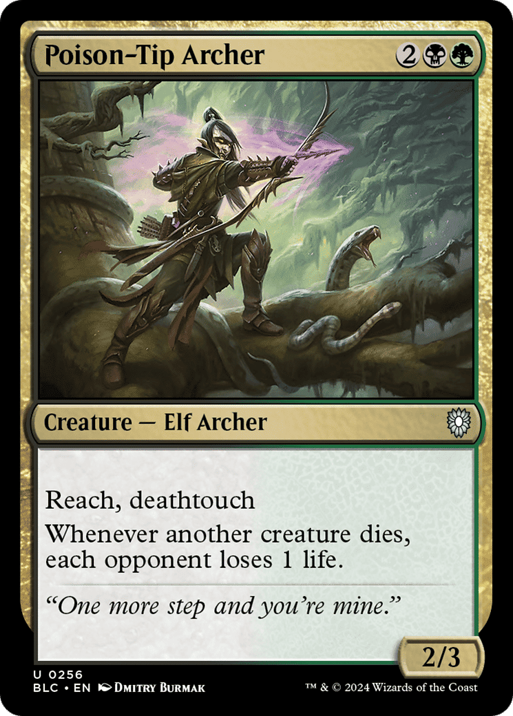 Poison-Tip Archer — Bloomburrow Commander — Magic: The Gathering