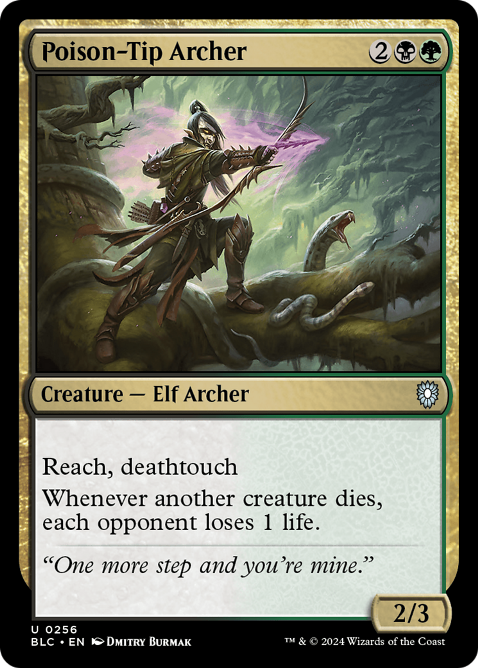 Poison-Tip Archer — Bloomburrow Commander — Magic: The Gathering