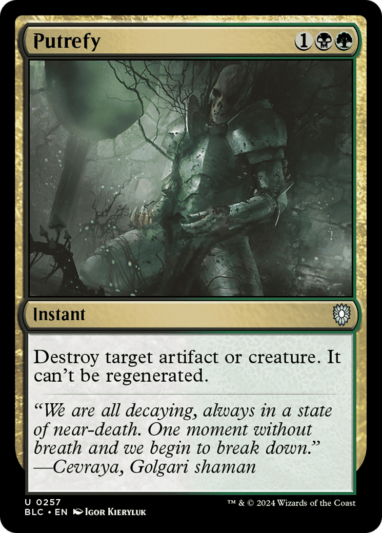 Putrefy — Bloomburrow Commander — Magic: The Gathering