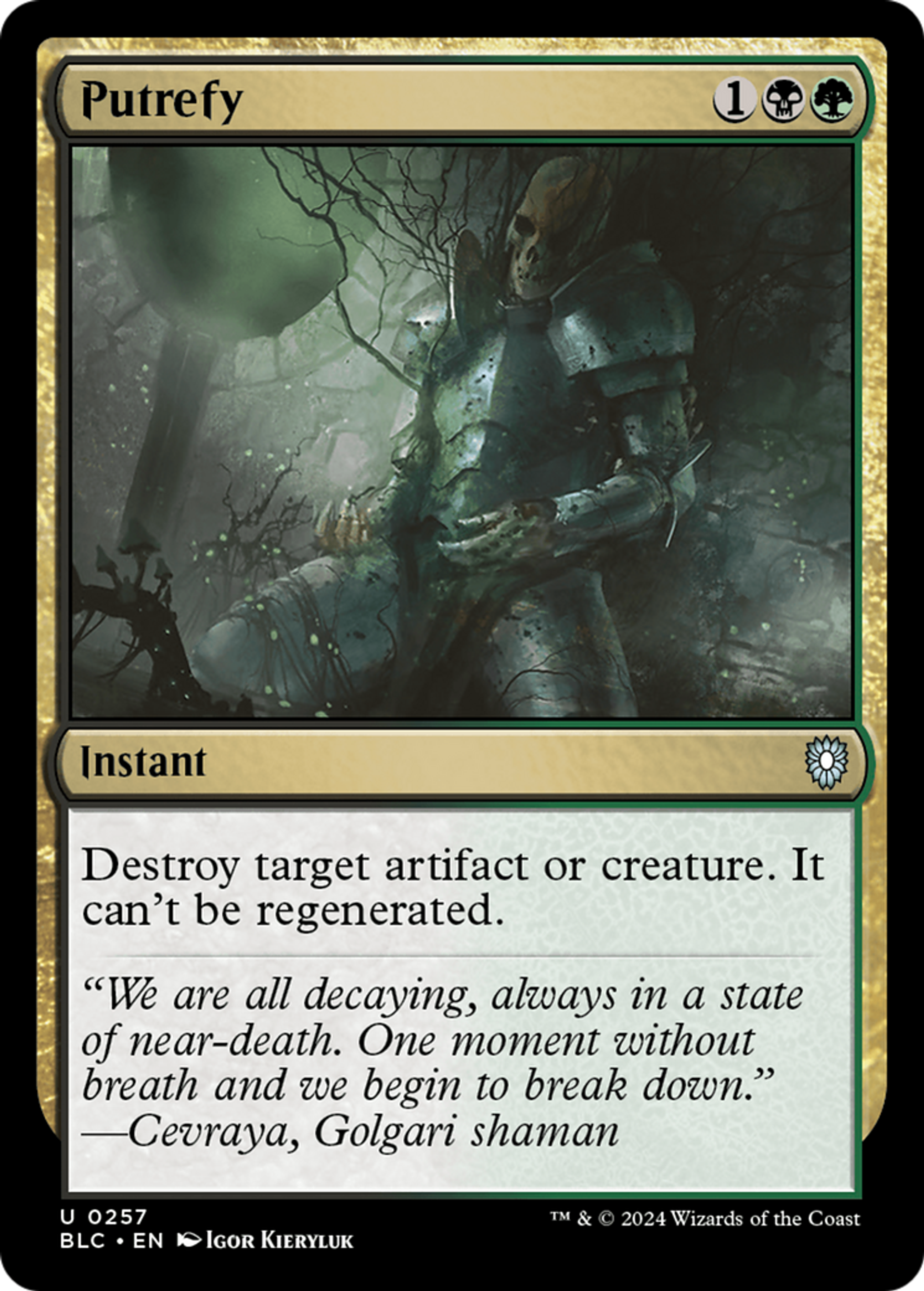 Putrefy — Bloomburrow Commander — Magic: The Gathering