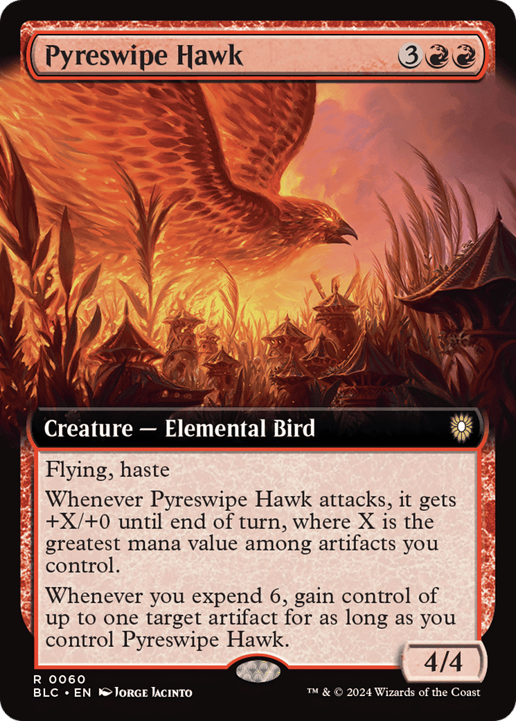 Pyreswipe Hawk — Bloomburrow Commander — Magic: The Gathering