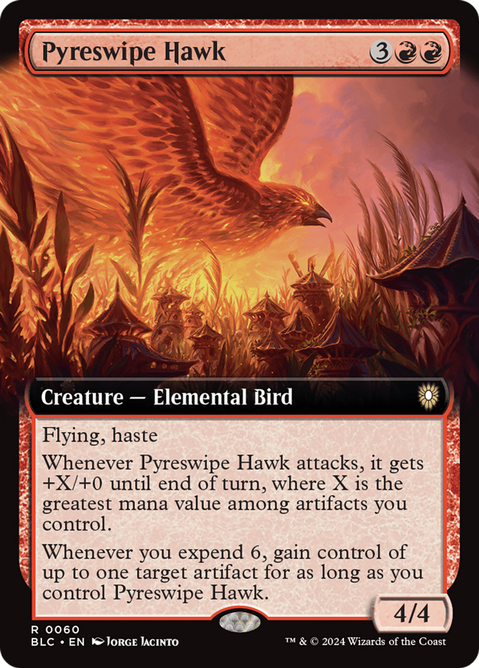 Pyreswipe Hawk — Bloomburrow Commander — Magic: The Gathering