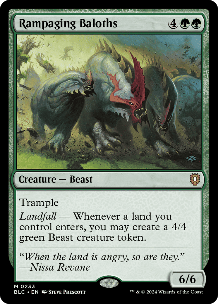 Rampaging Baloths — Bloomburrow Commander — Magic: The Gathering