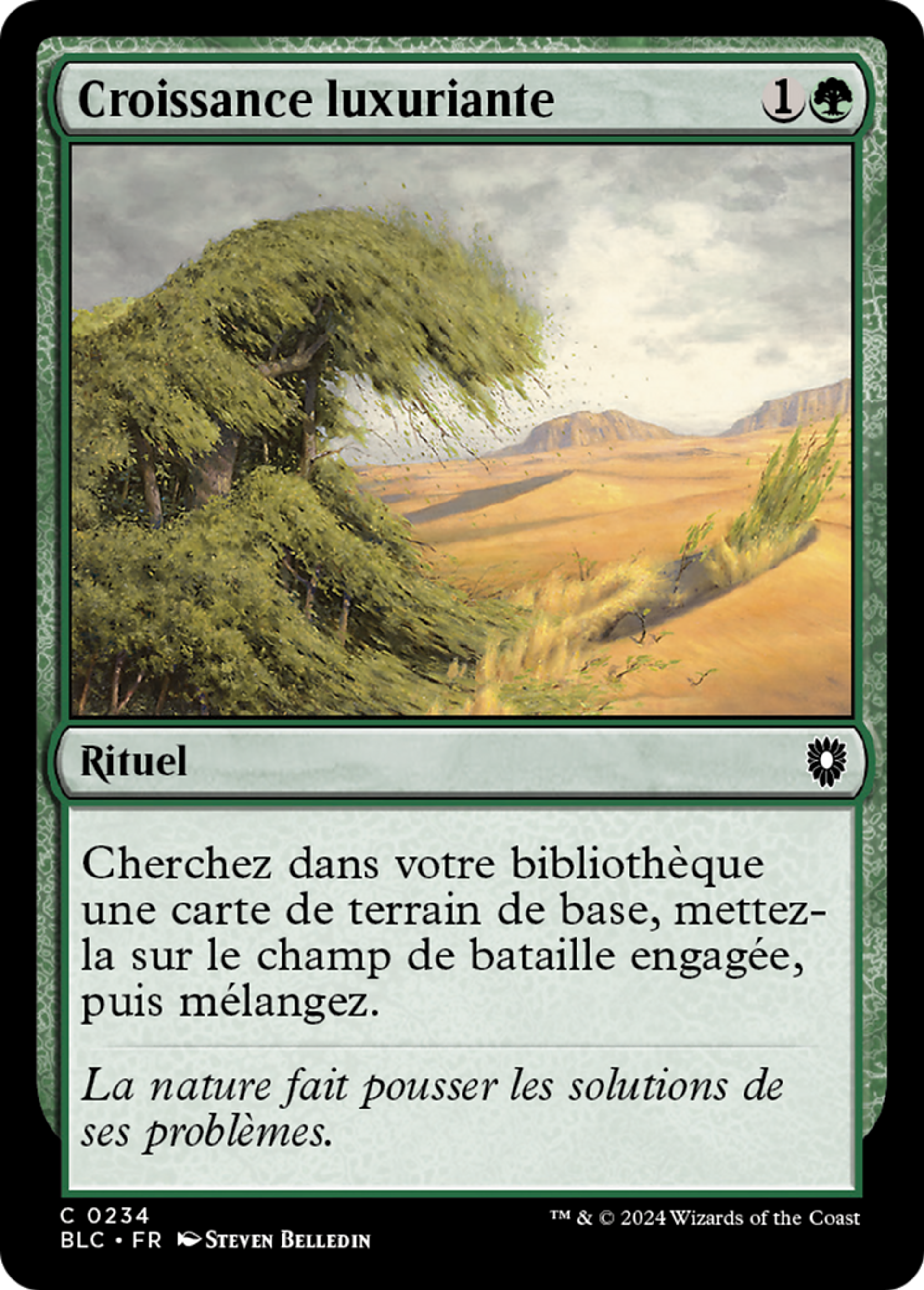 Croissance luxuriante — Bloomburrow Commander — Magic: The Gathering