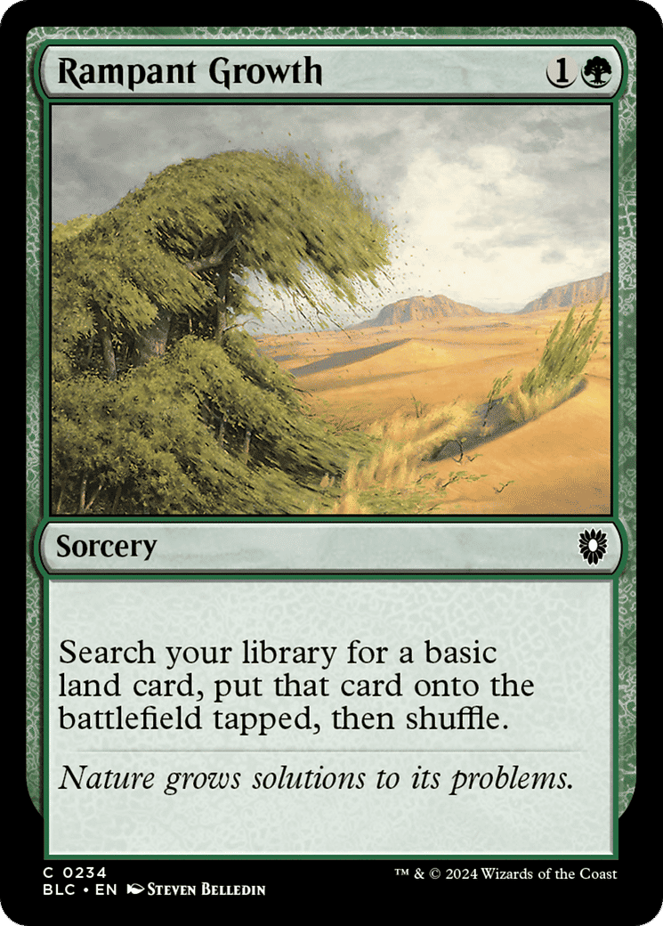 Rampant Growth — Bloomburrow Commander — Magic: The Gathering