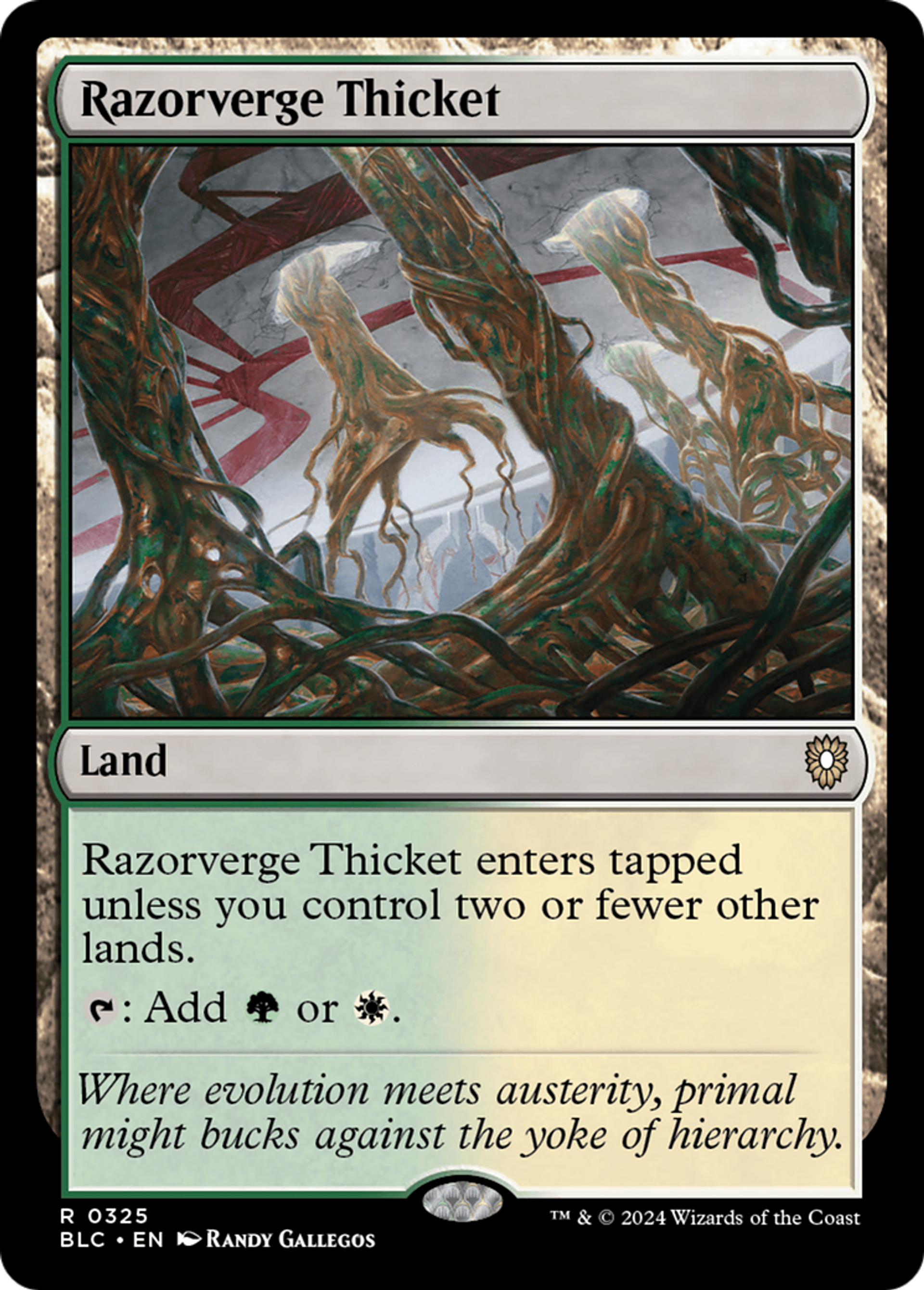 Razorverge Thicket — Bloomburrow Commander — Magic: The Gathering