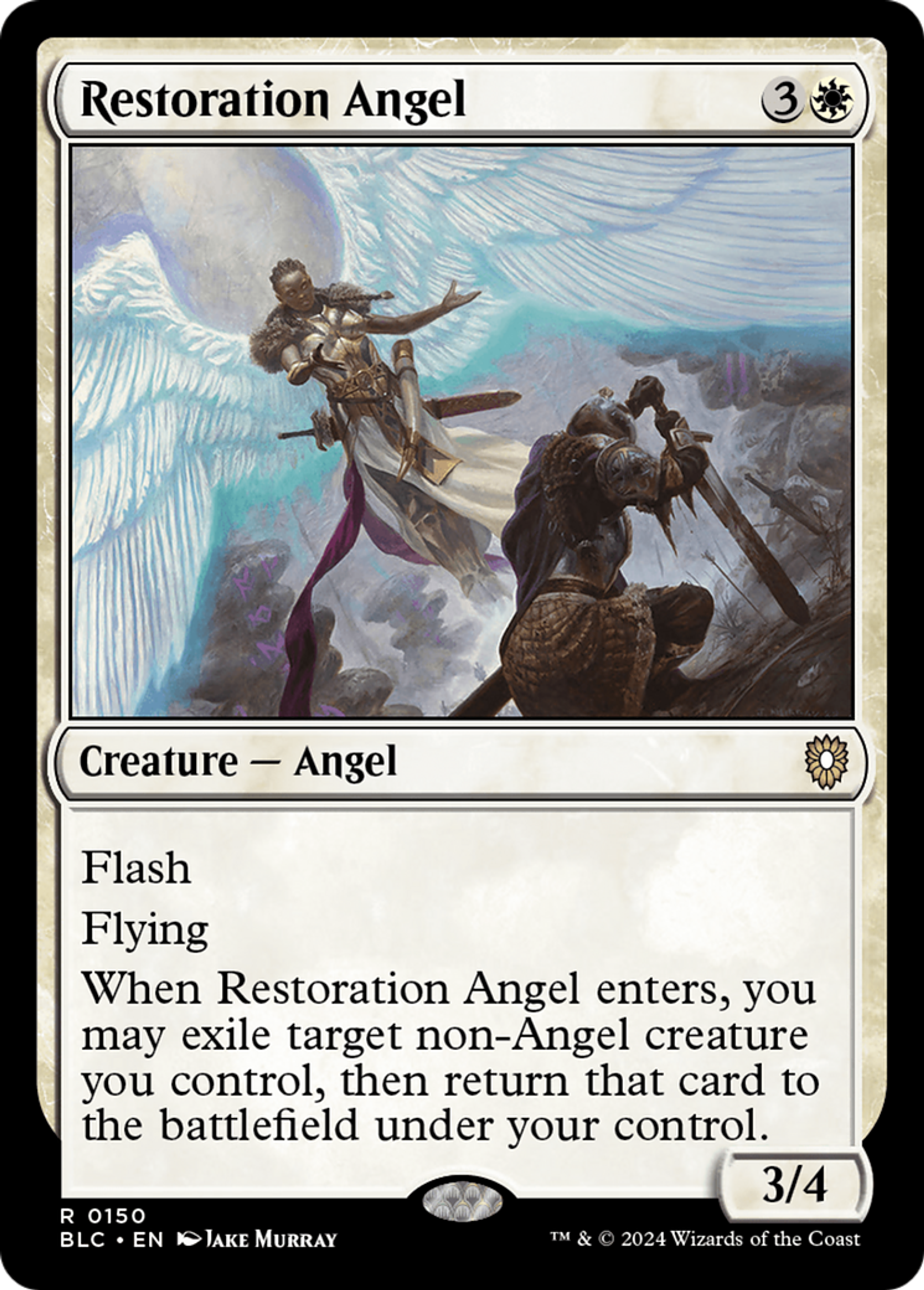 Restoration Angel — Bloomburrow Commander — Magic: The Gathering