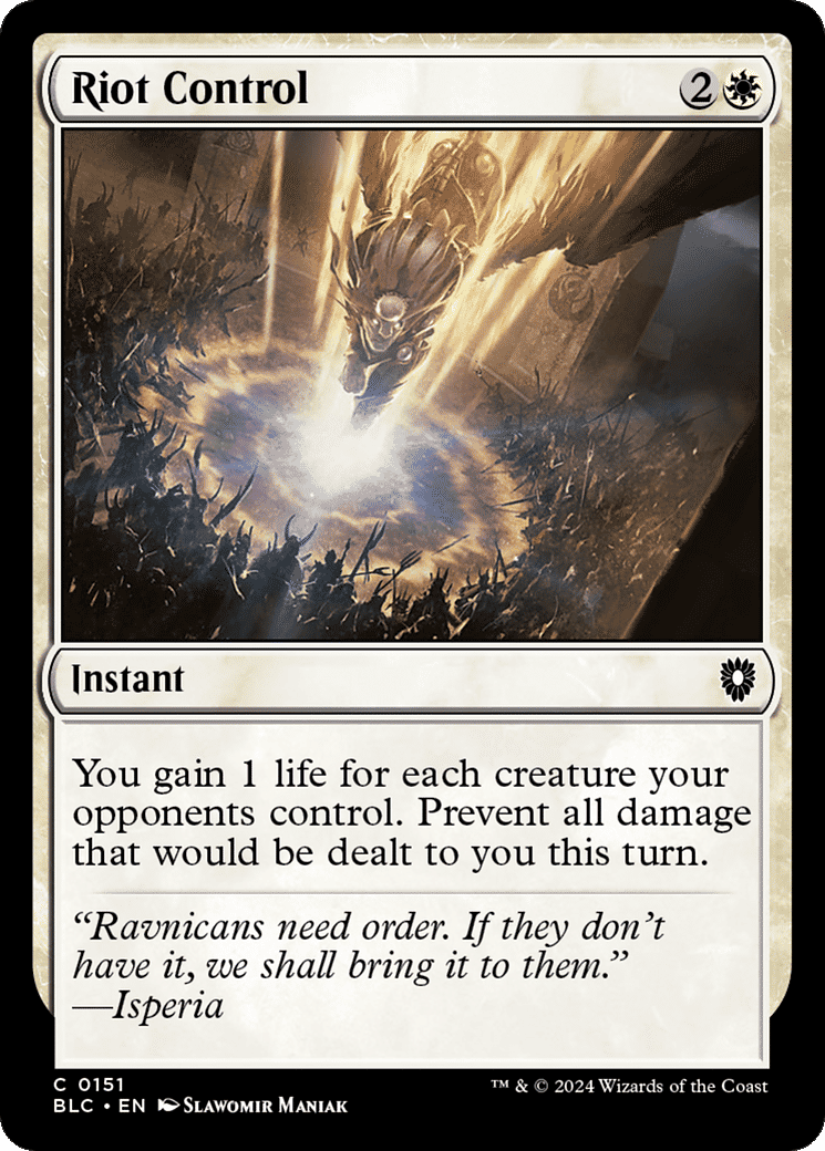 Riot Control — Bloomburrow Commander — Magic: The Gathering