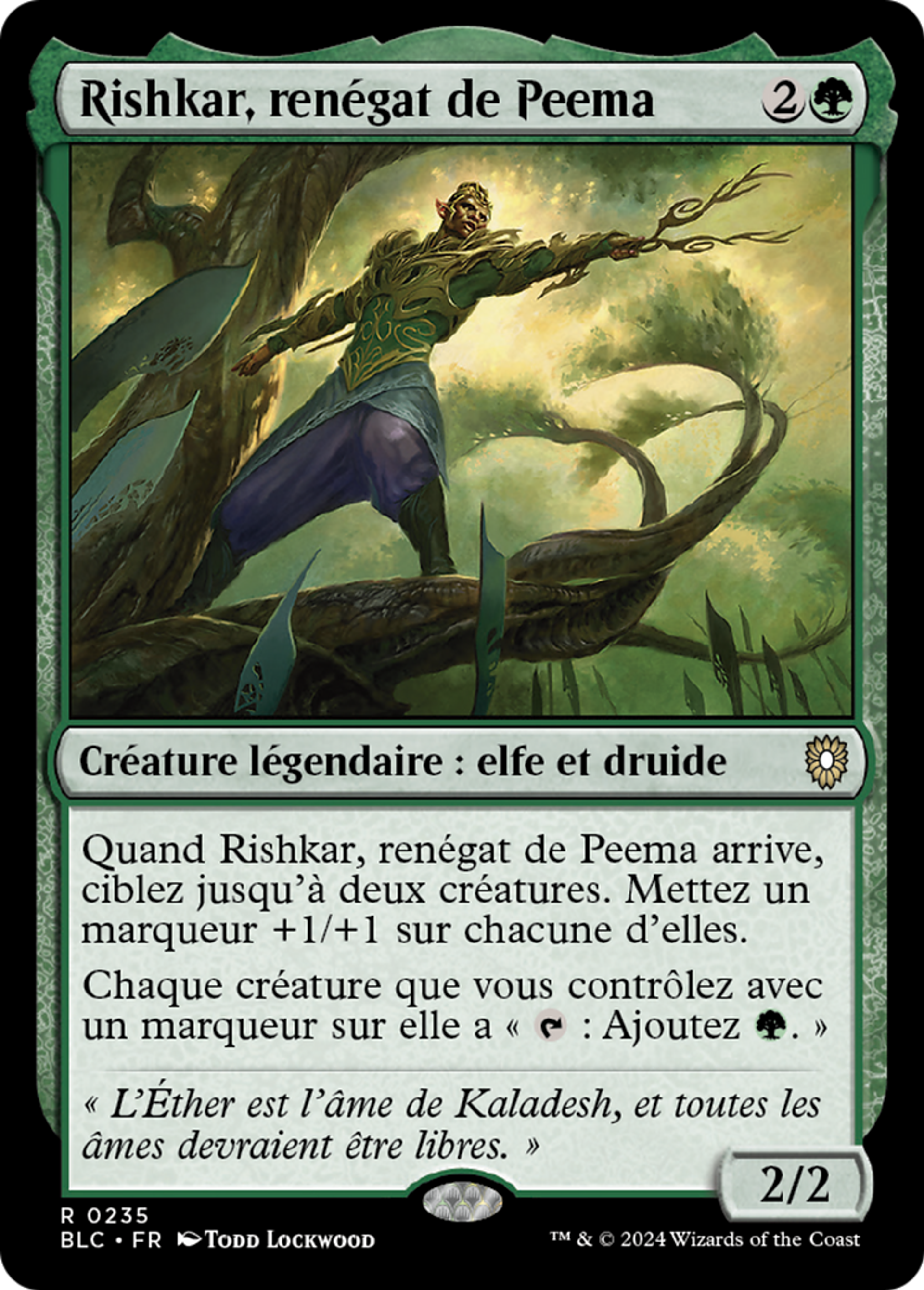 Rishkar, renégat de Peema — Bloomburrow Commander — Magic: The Gathering