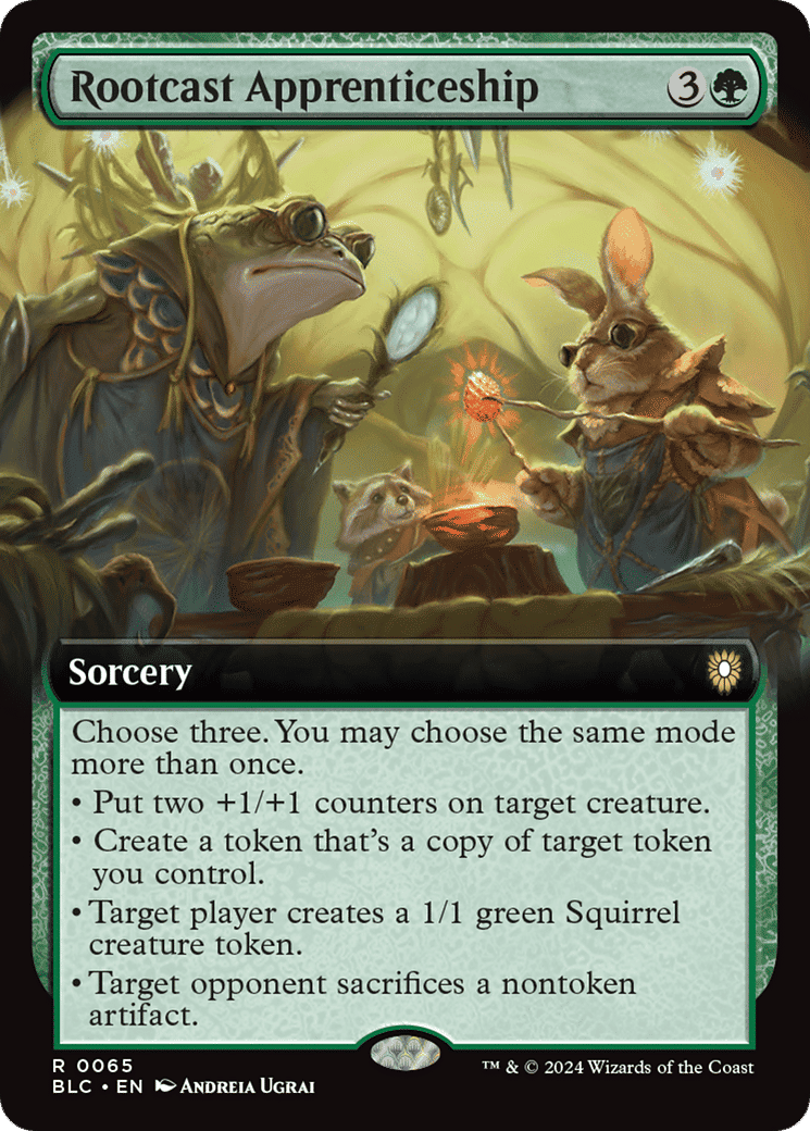 Rootcast Apprenticeship — Bloomburrow Commander — Magic: The Gathering