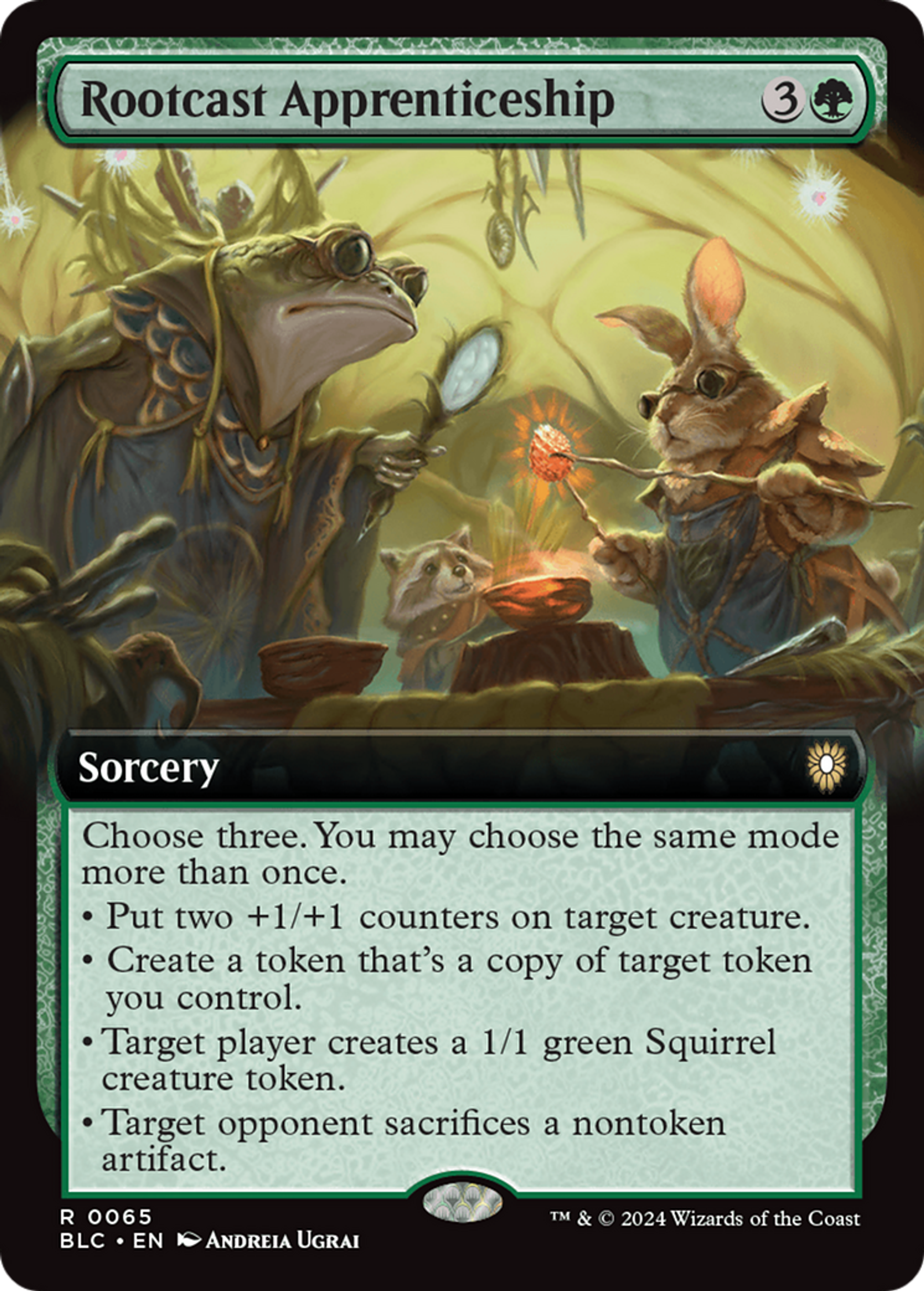 Rootcast Apprenticeship — Bloomburrow Commander — Magic: The Gathering