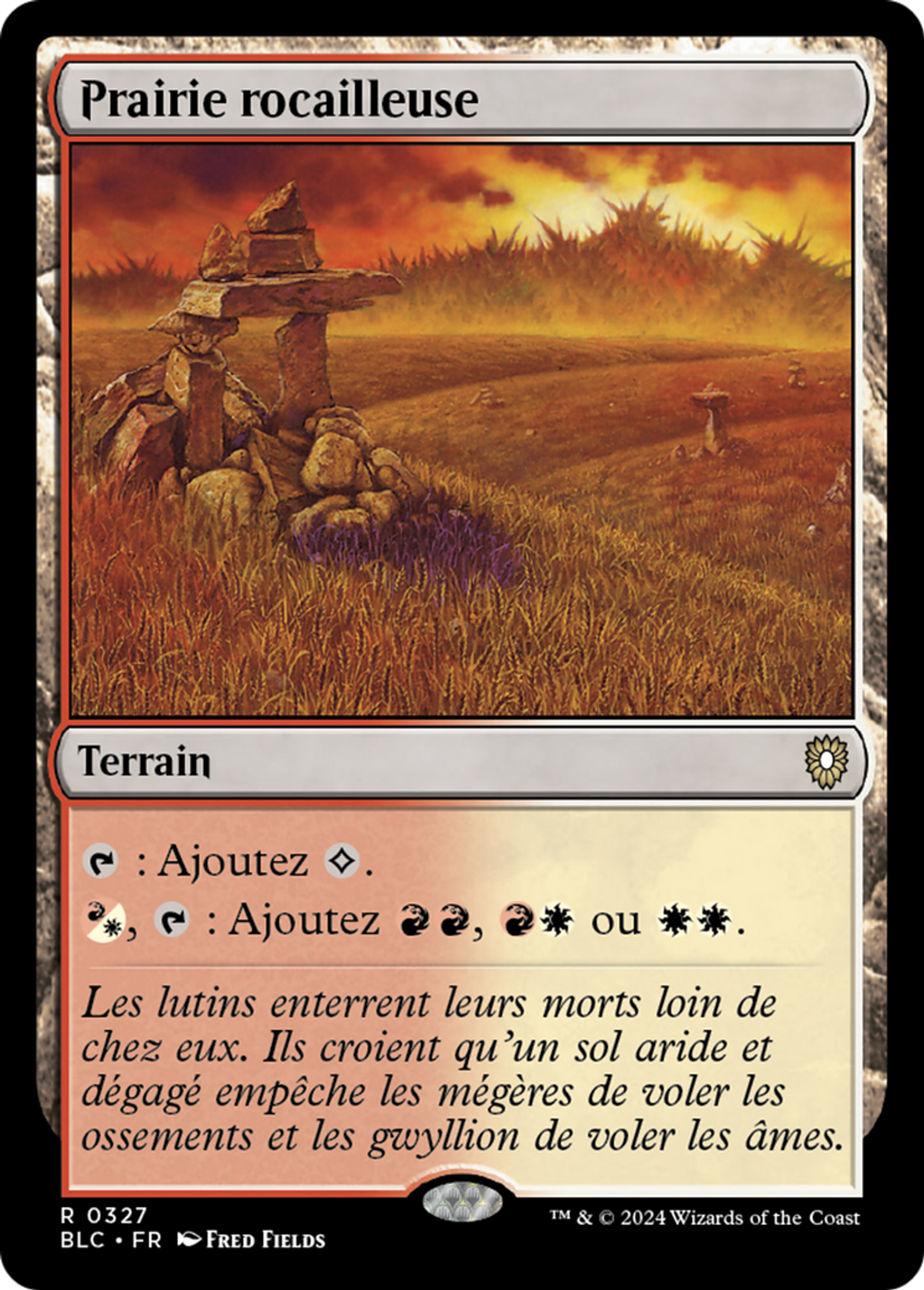 Prairie rocailleuse — Bloomburrow Commander — Magic: The Gathering