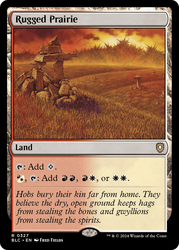 Rugged Prairie — Bloomburrow Commander — Magic: The Gathering