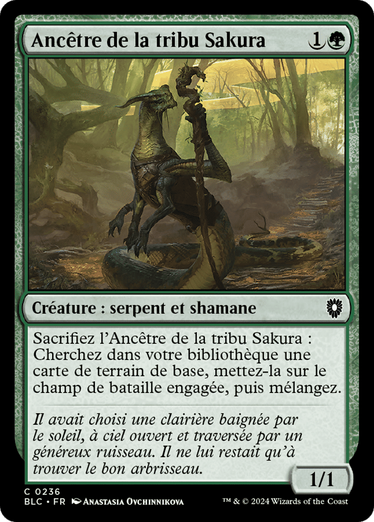 Ancêtre de la tribu Sakura — Bloomburrow Commander — Magic: The Gathering