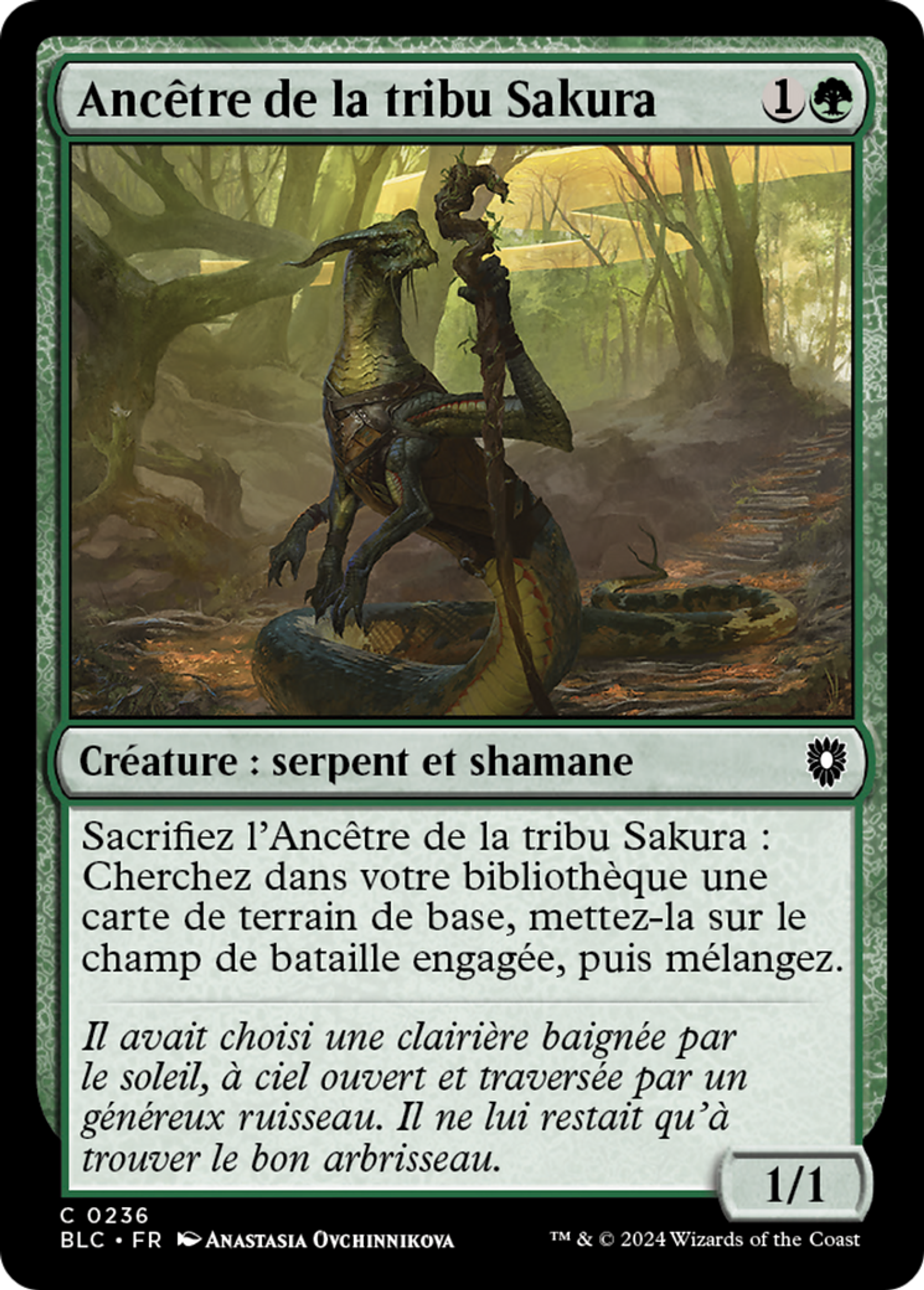 Ancêtre de la tribu Sakura — Bloomburrow Commander — Magic: The Gathering