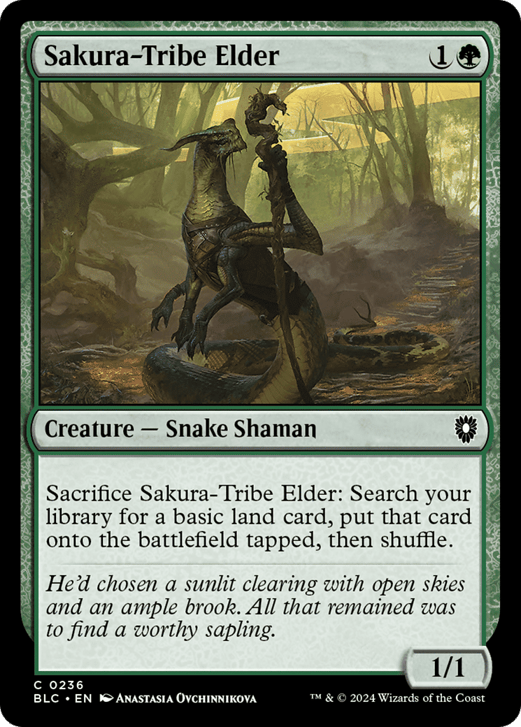 Sakura-Tribe Elder — Bloomburrow Commander — Magic: The Gathering