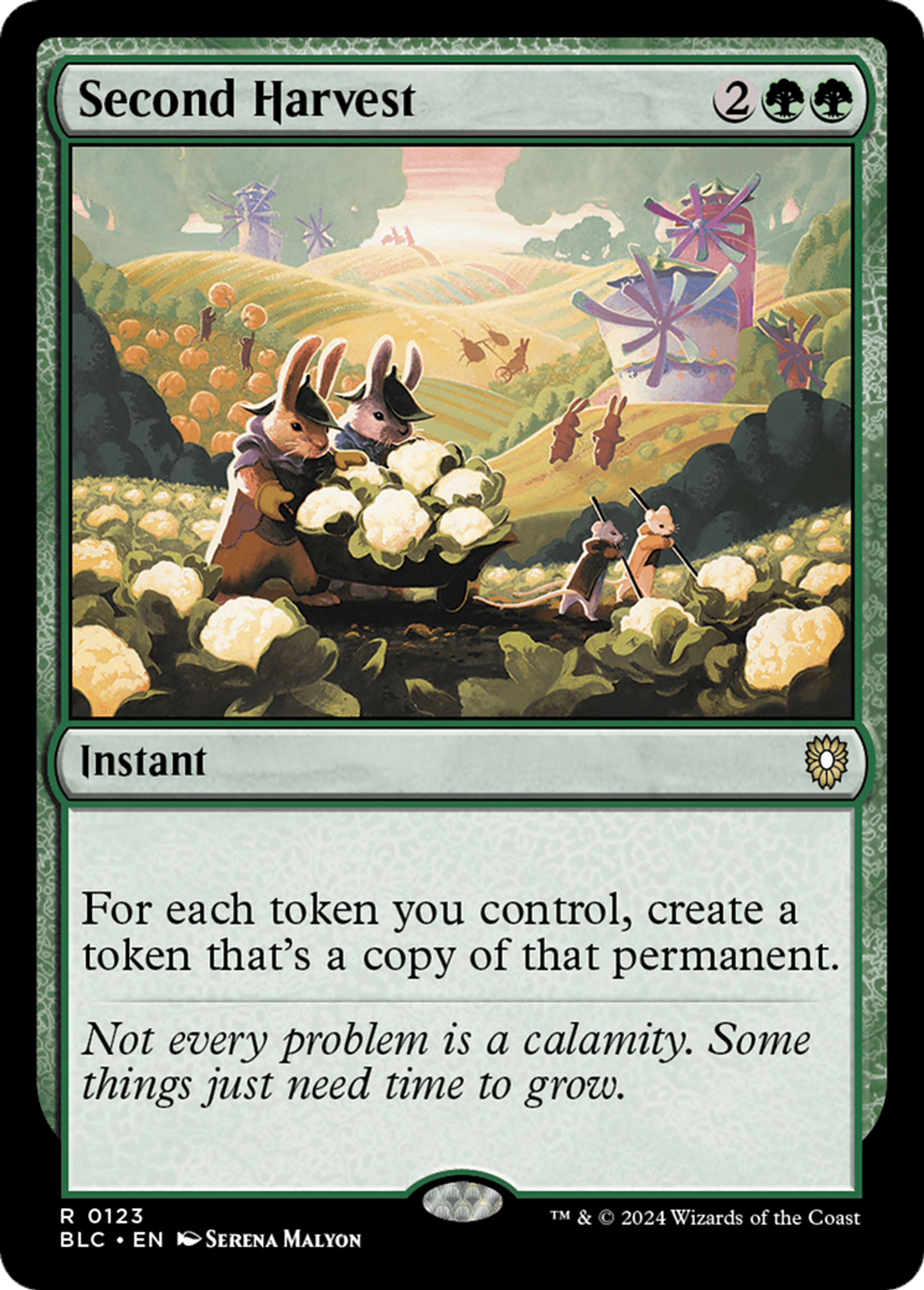 Second Harvest — Bloomburrow Commander — Magic: The Gathering