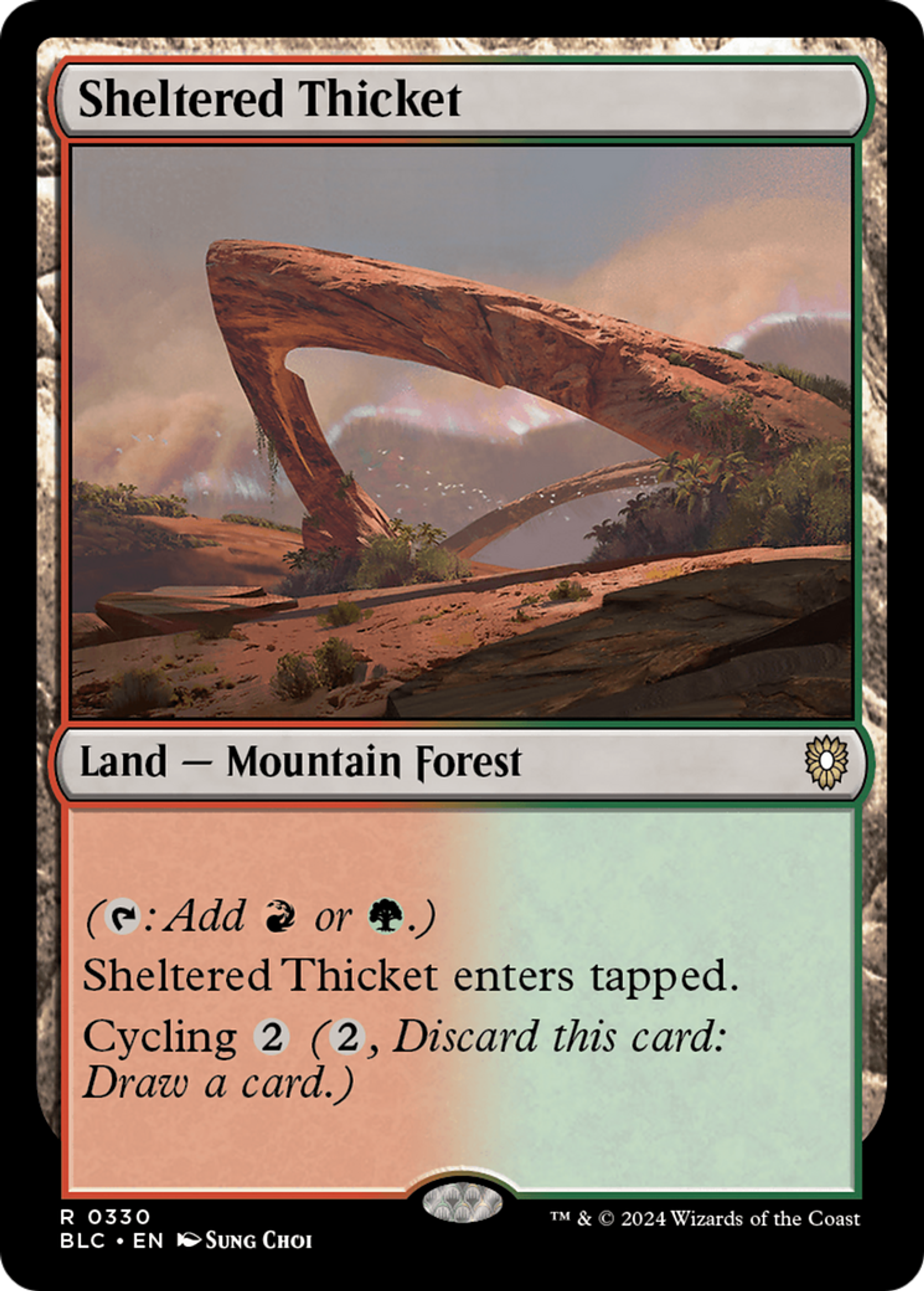 Sheltered Thicket — Bloomburrow Commander — Magic: The Gathering