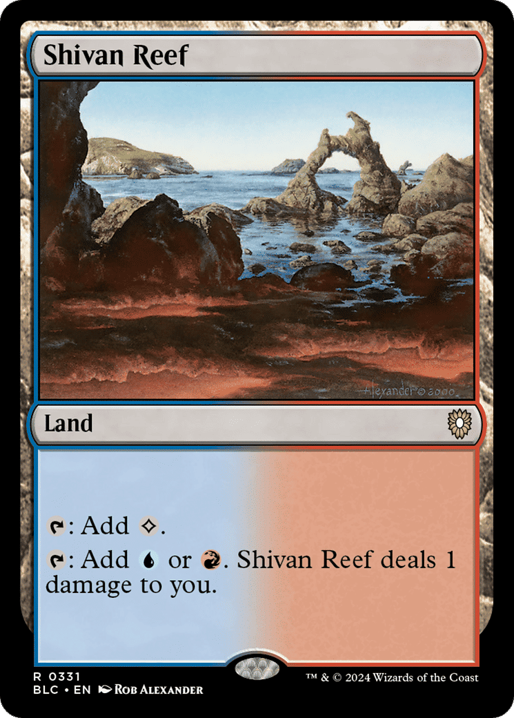 Shivan Reef — Bloomburrow Commander — Magic: The Gathering