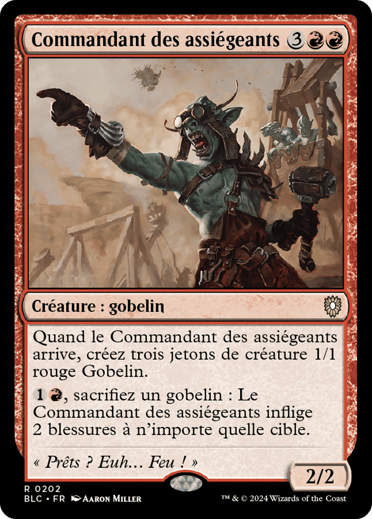 Commandant des assiégeants — Bloomburrow Commander — Magic: The Gathering