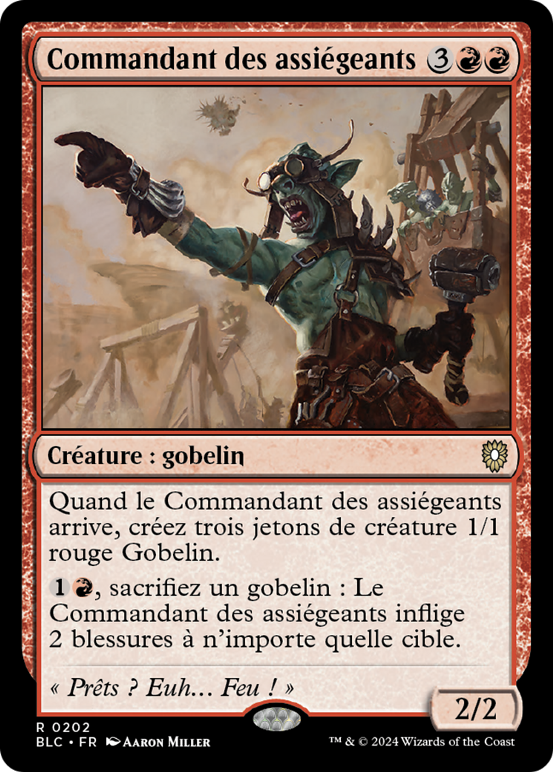 Commandant des assiégeants — Bloomburrow Commander — Magic: The Gathering