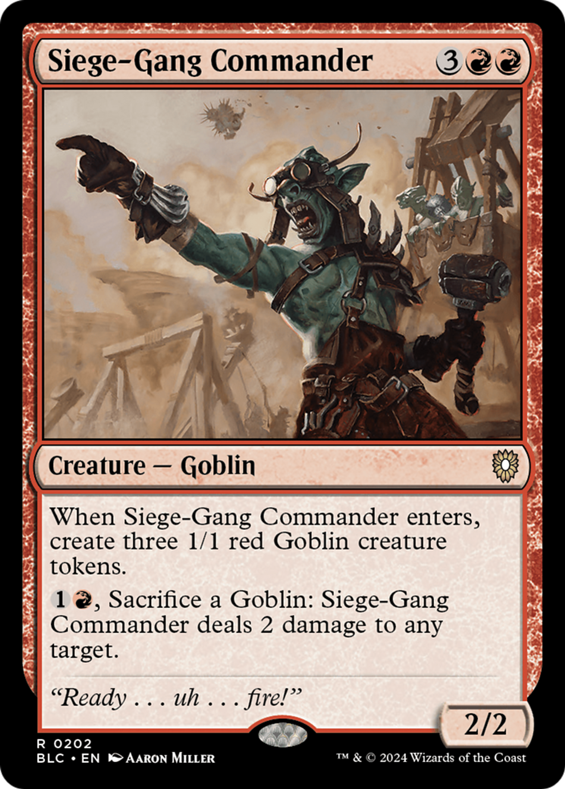 Commandant des assiégeants — Bloomburrow Commander — Magic: The Gathering