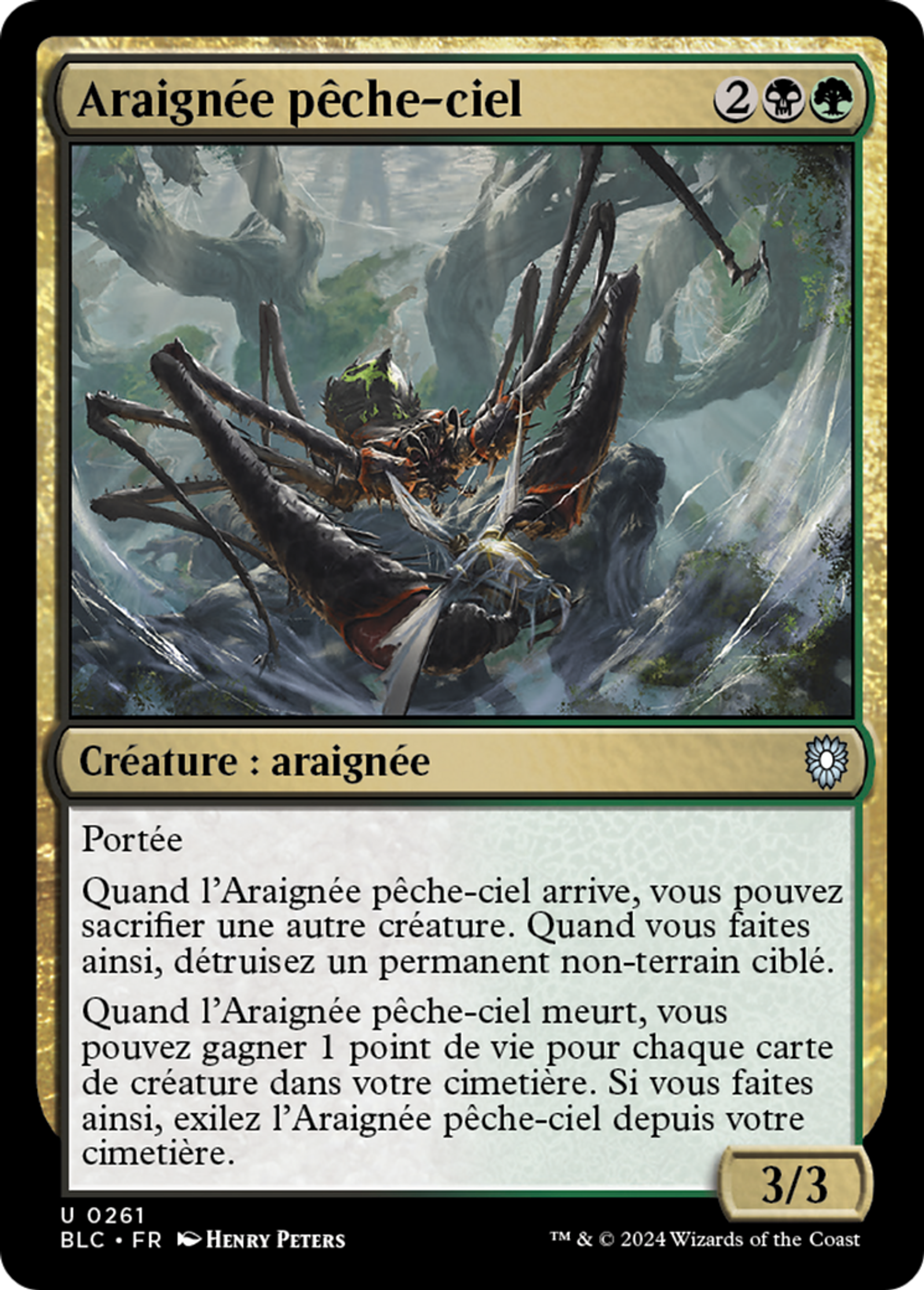 Araignée pêche-ciel — Bloomburrow Commander — Magic: The Gathering