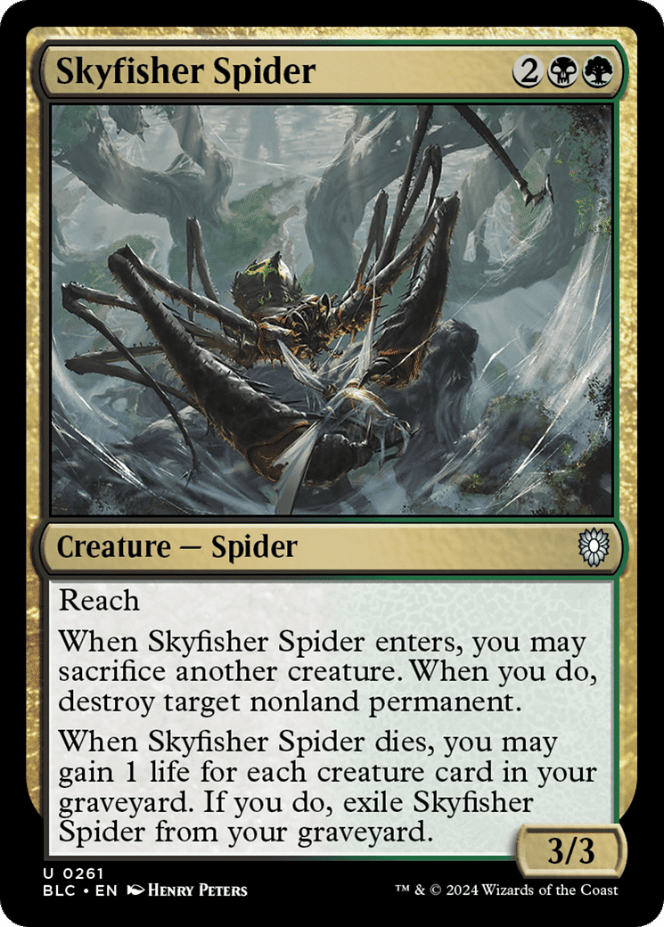 Skyfisher Spider — Bloomburrow Commander — Magic: The Gathering